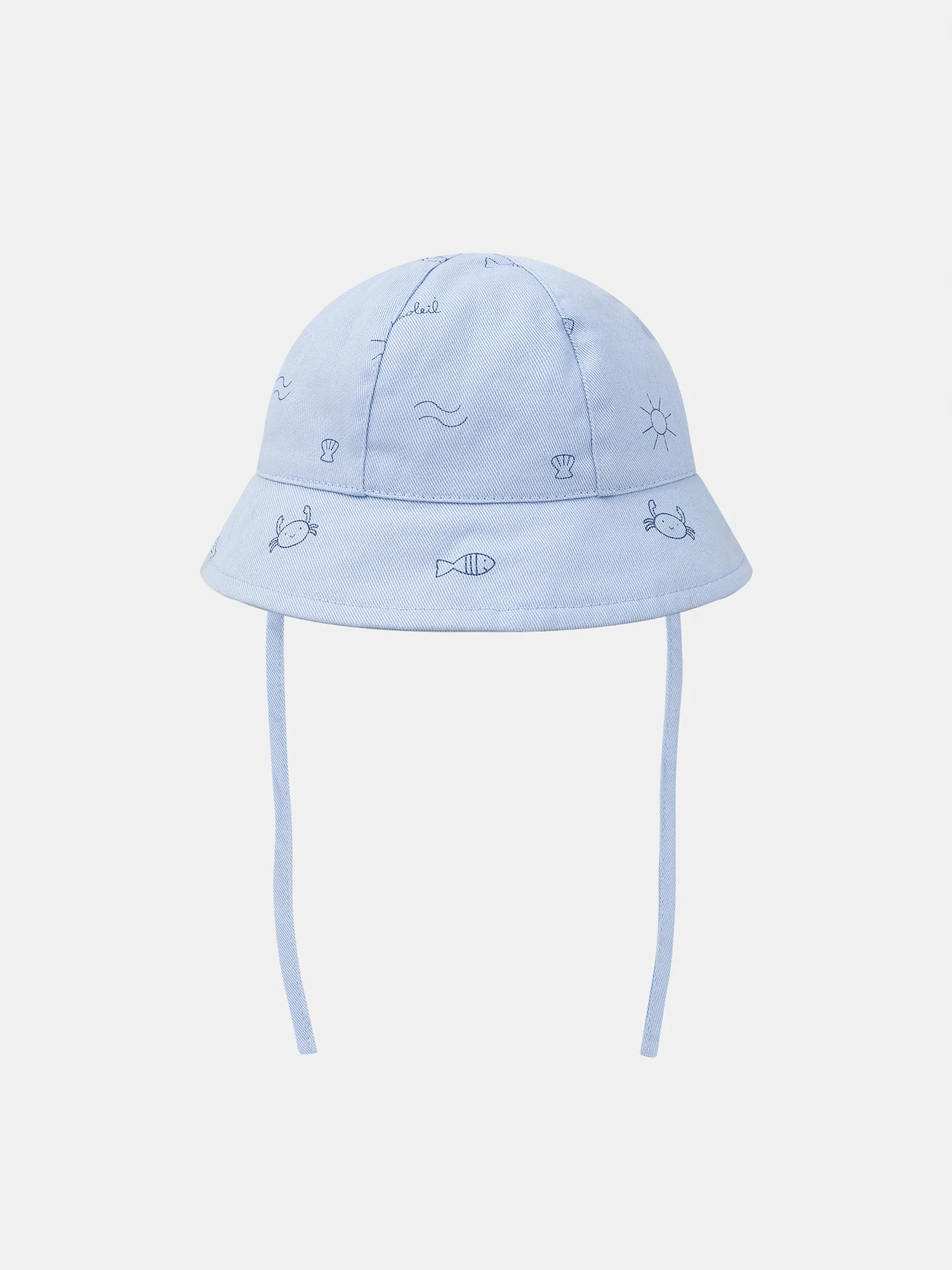 Chapeau bleu pastel imprimé marin Bébé Garçon - Image 2