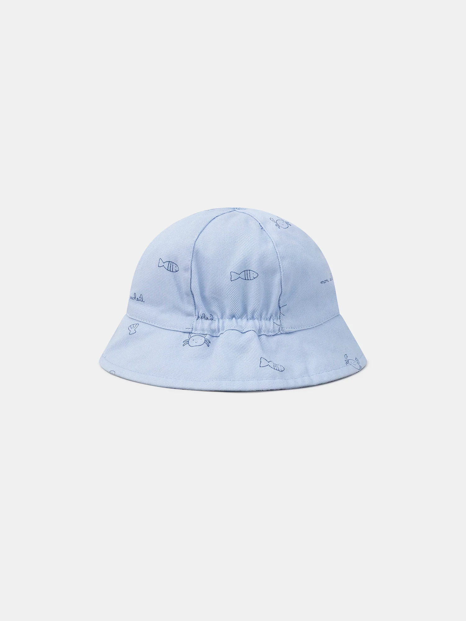Chapeau bleu pastel imprimé marin Bébé Garçon - Image 4