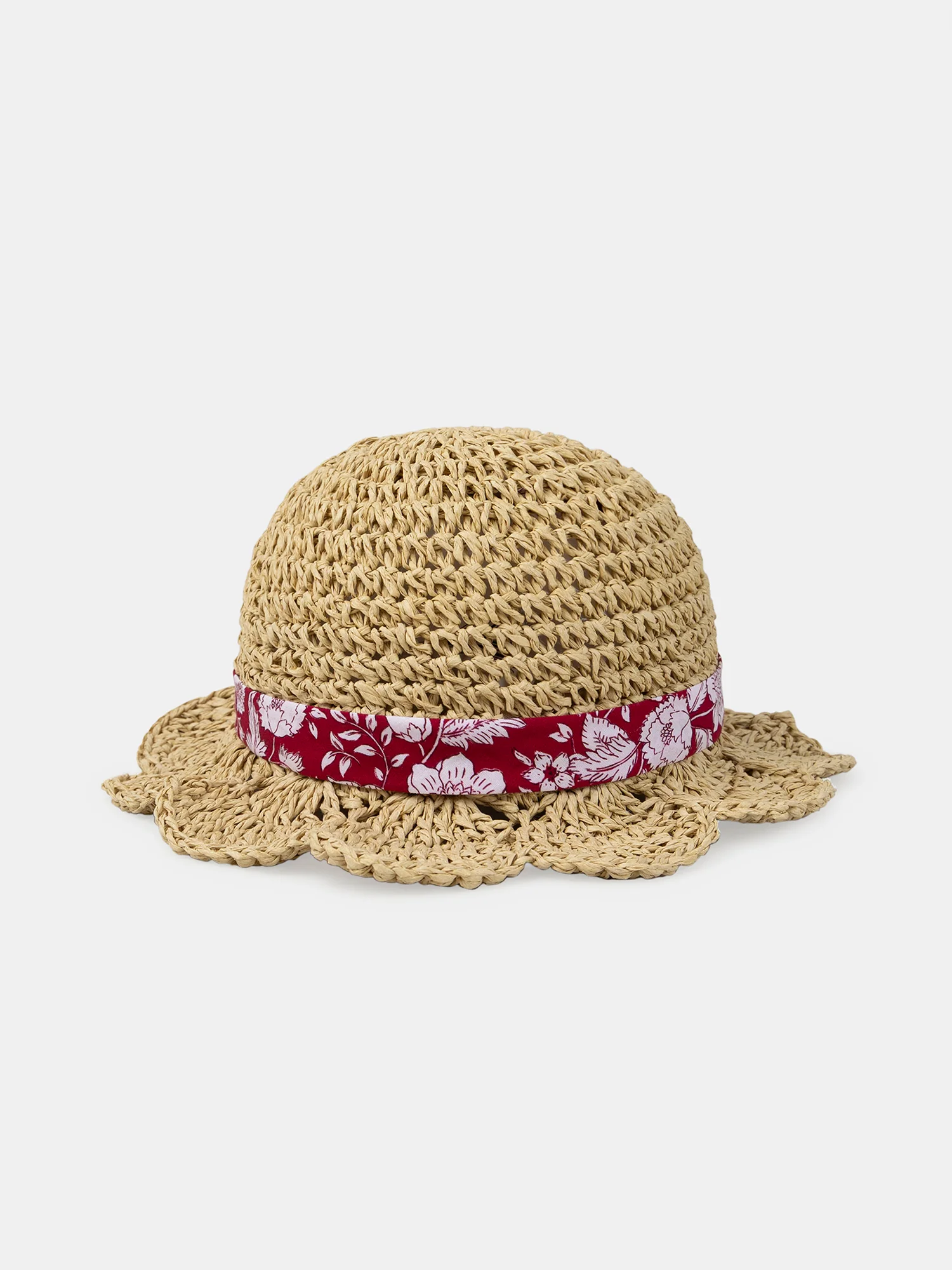 Chapeau de paille à ruban Bébé Fille - Image 2
