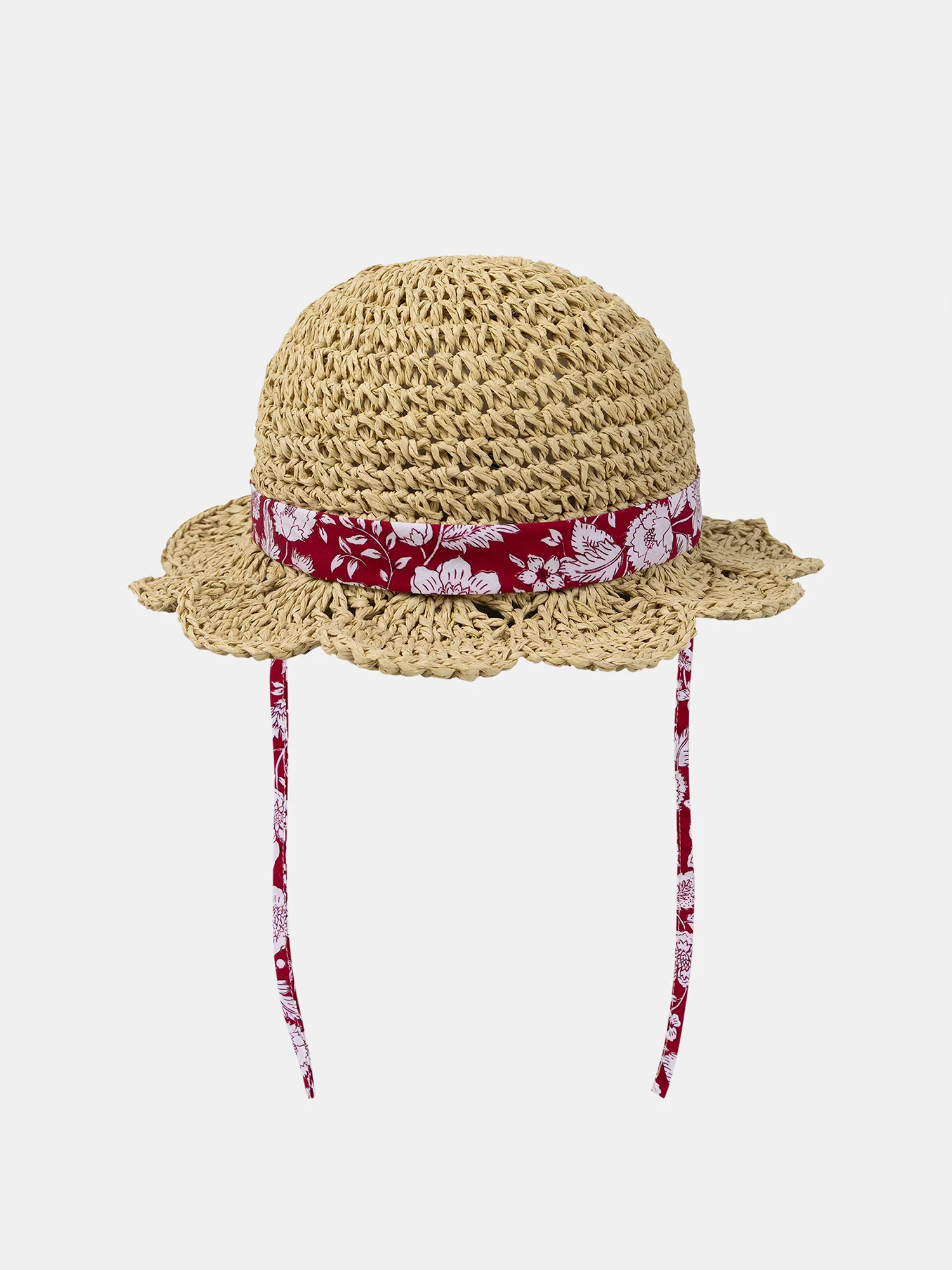Chapeau de paille à ruban Bébé Fille - Image 3