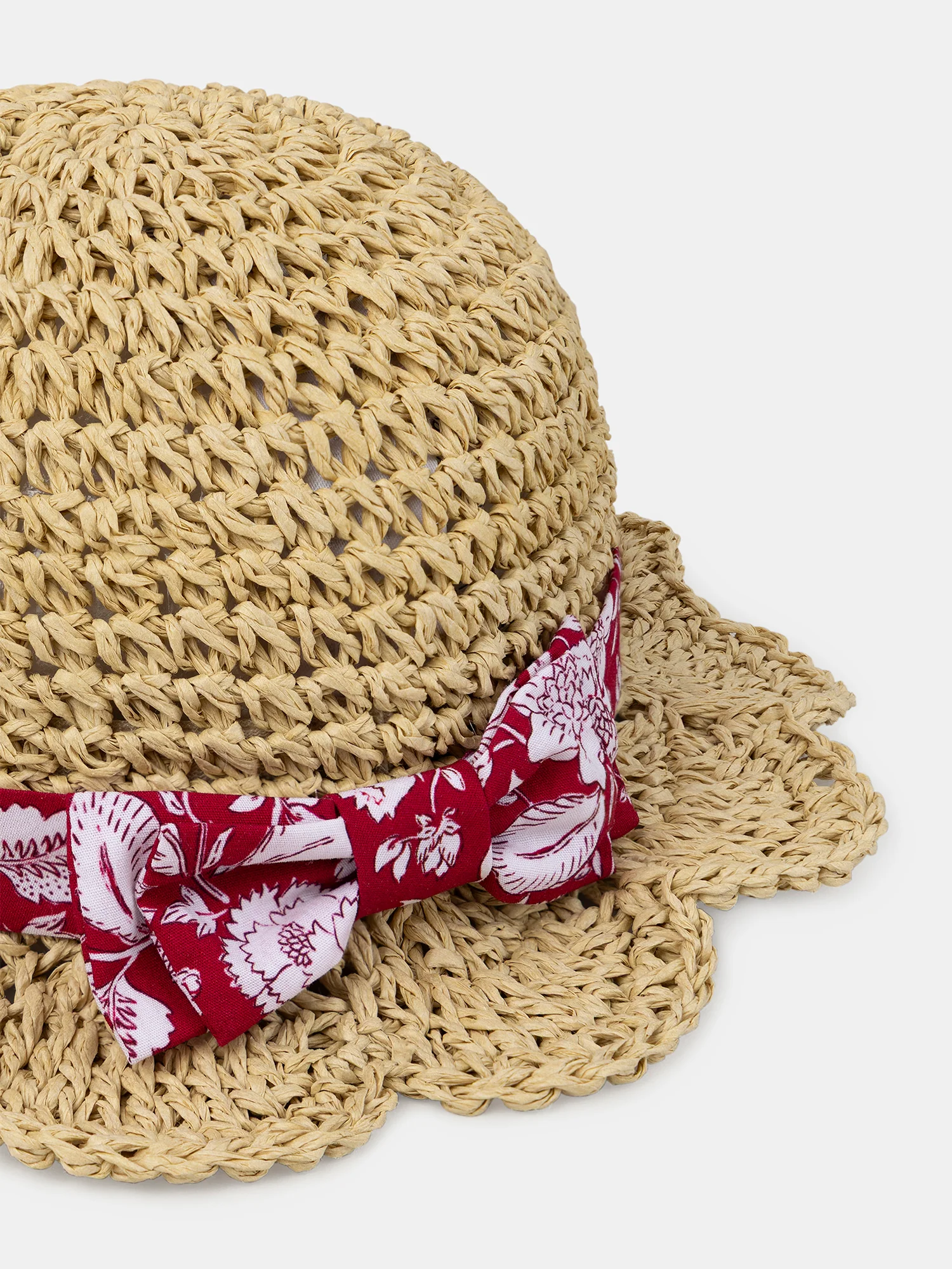 Chapeau de paille à ruban Bébé Fille - Image 4