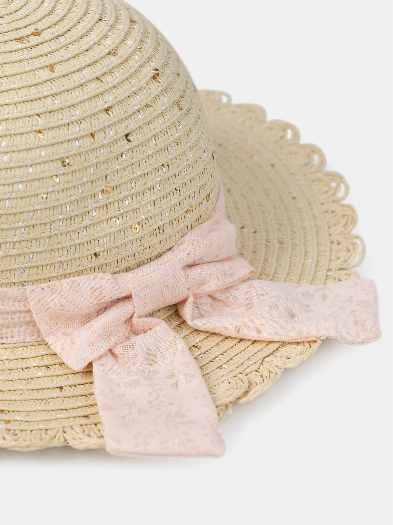 Chapeau de paille sequins - Image 6