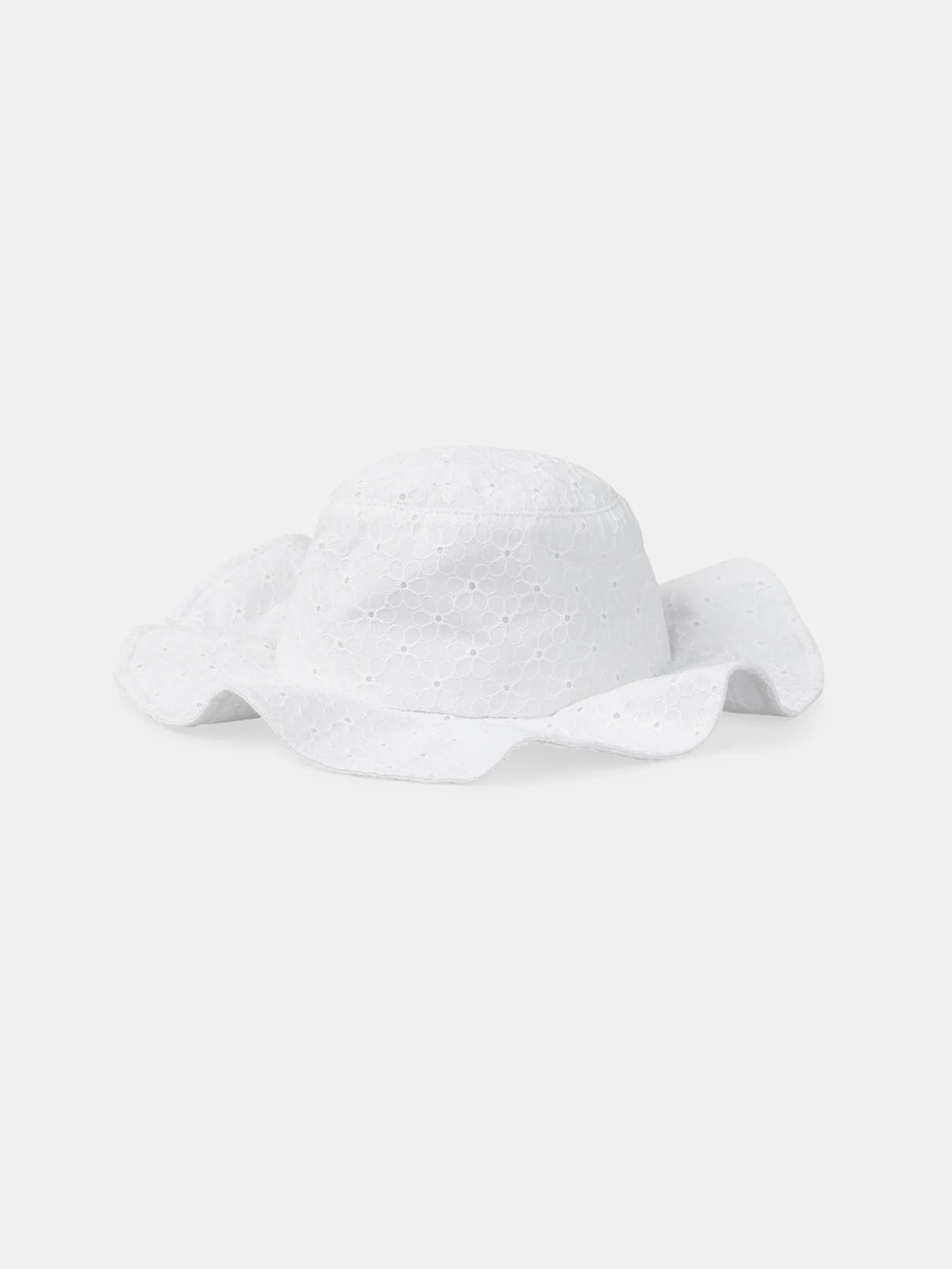 Chapeau écru broderie anglaise - Image 5