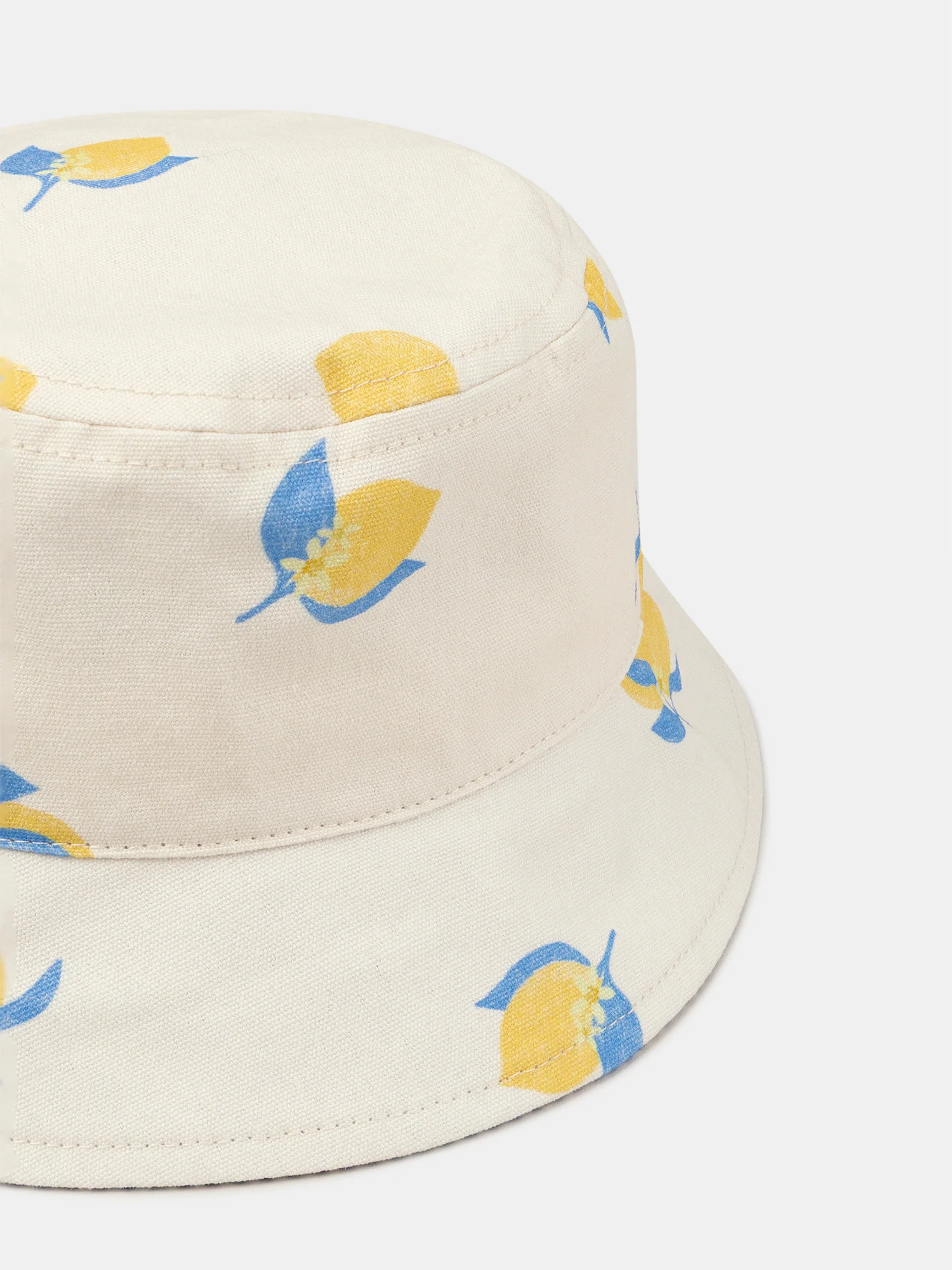 Chapeau écru UPF 50+ imprimé citron Bébé Fille - Image 5