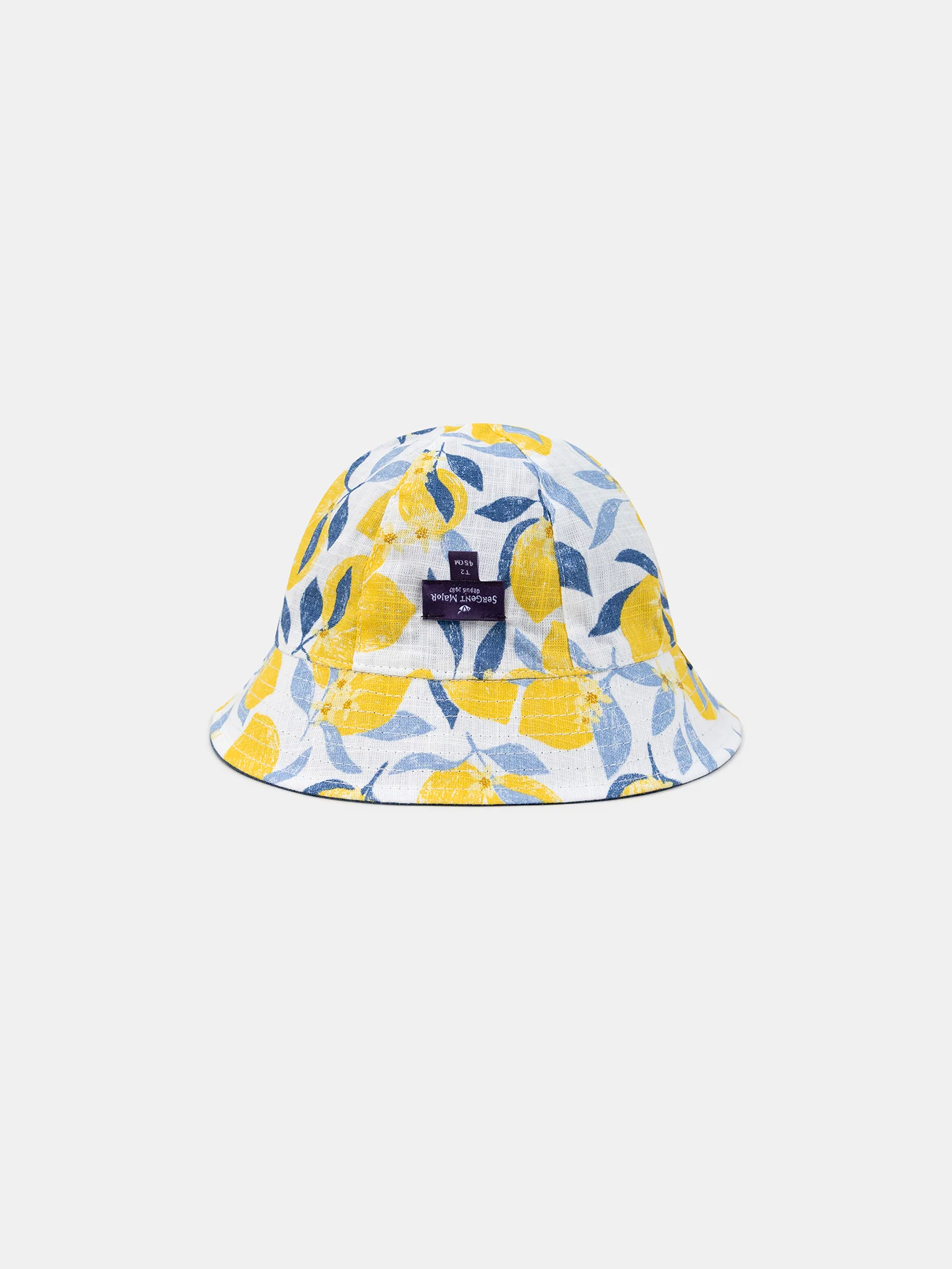 Chapeau réversible imprimé citrons ou en denim Bébé Fille - Image 5