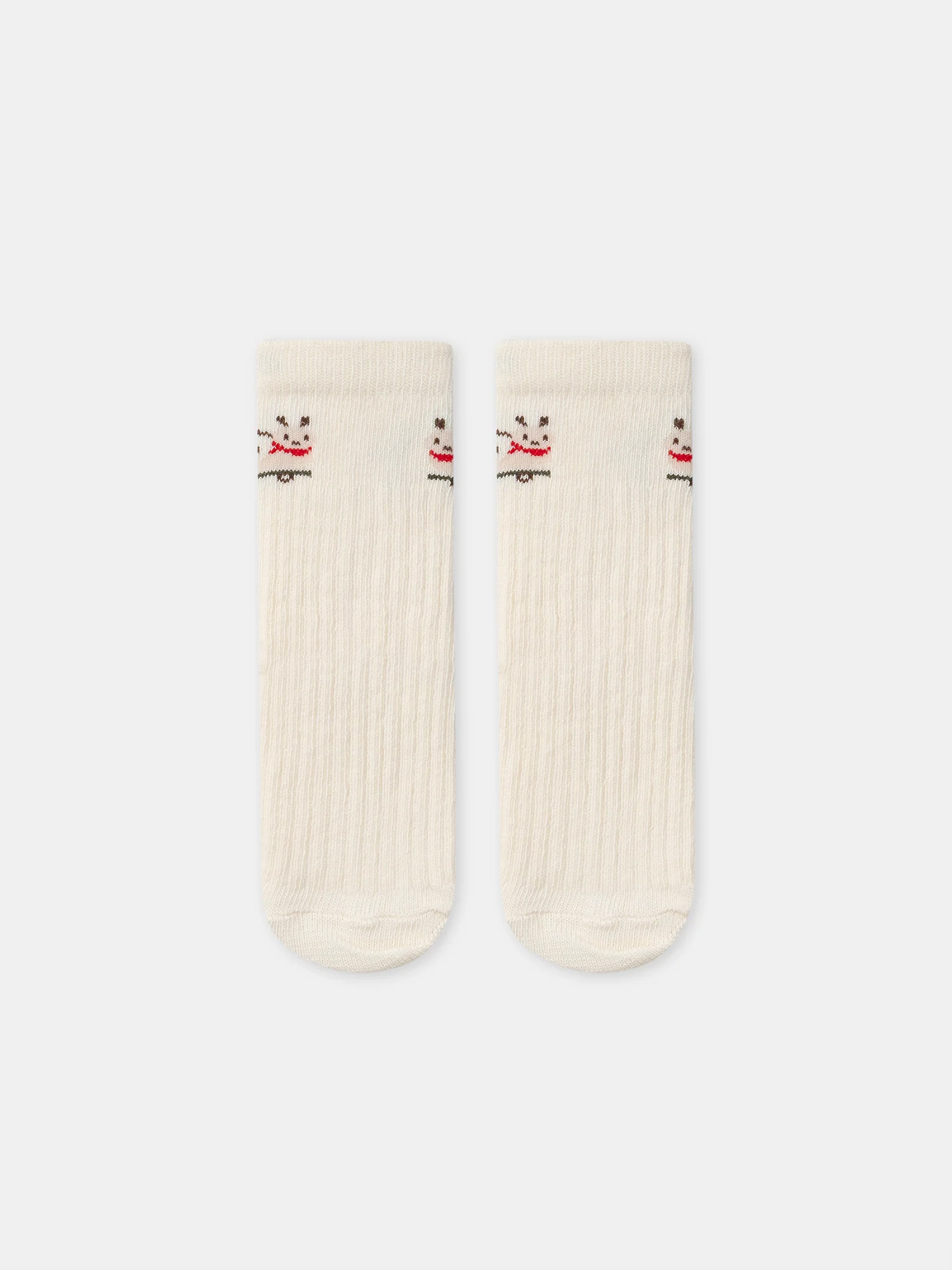 Lot de 2 paires de chaussettes écru ou à rayures Bébé Garçon - Image 3