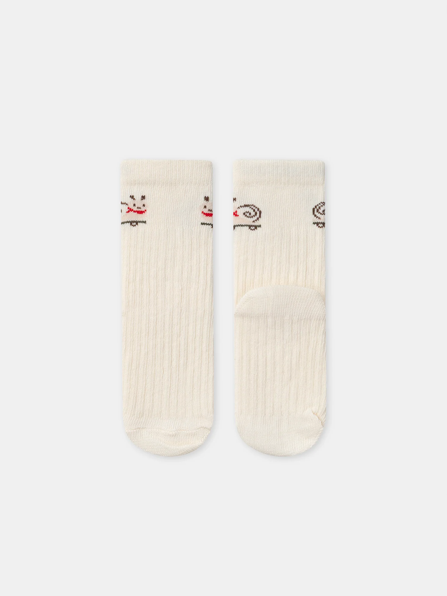 Lot de 2 paires de chaussettes écru ou à rayures Bébé Garçon - Image 4