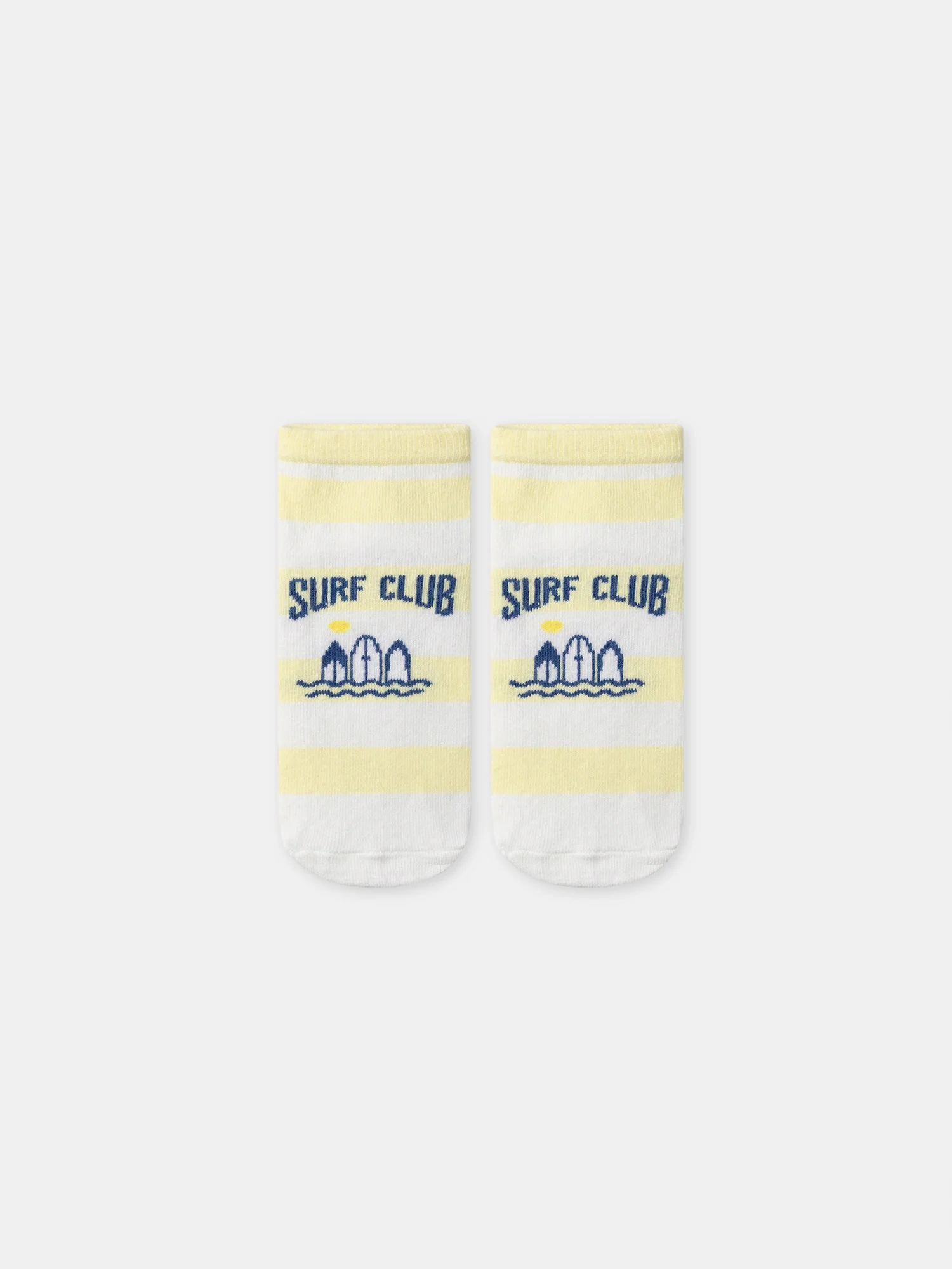 Chaussettes basses à rayures jaunes Garçon - Image 4