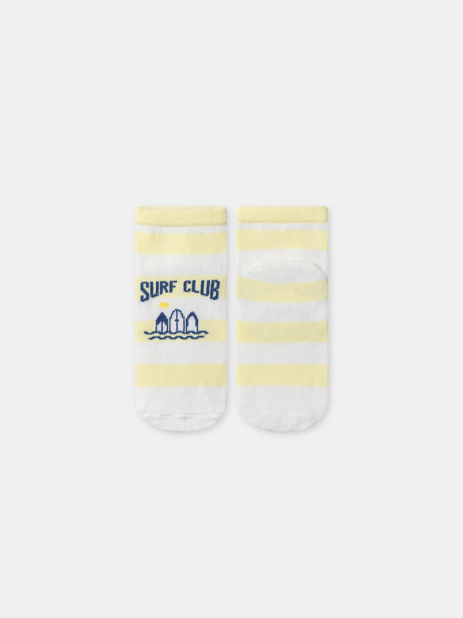 Chaussettes basses à rayures jaunes Garçon - Image 5