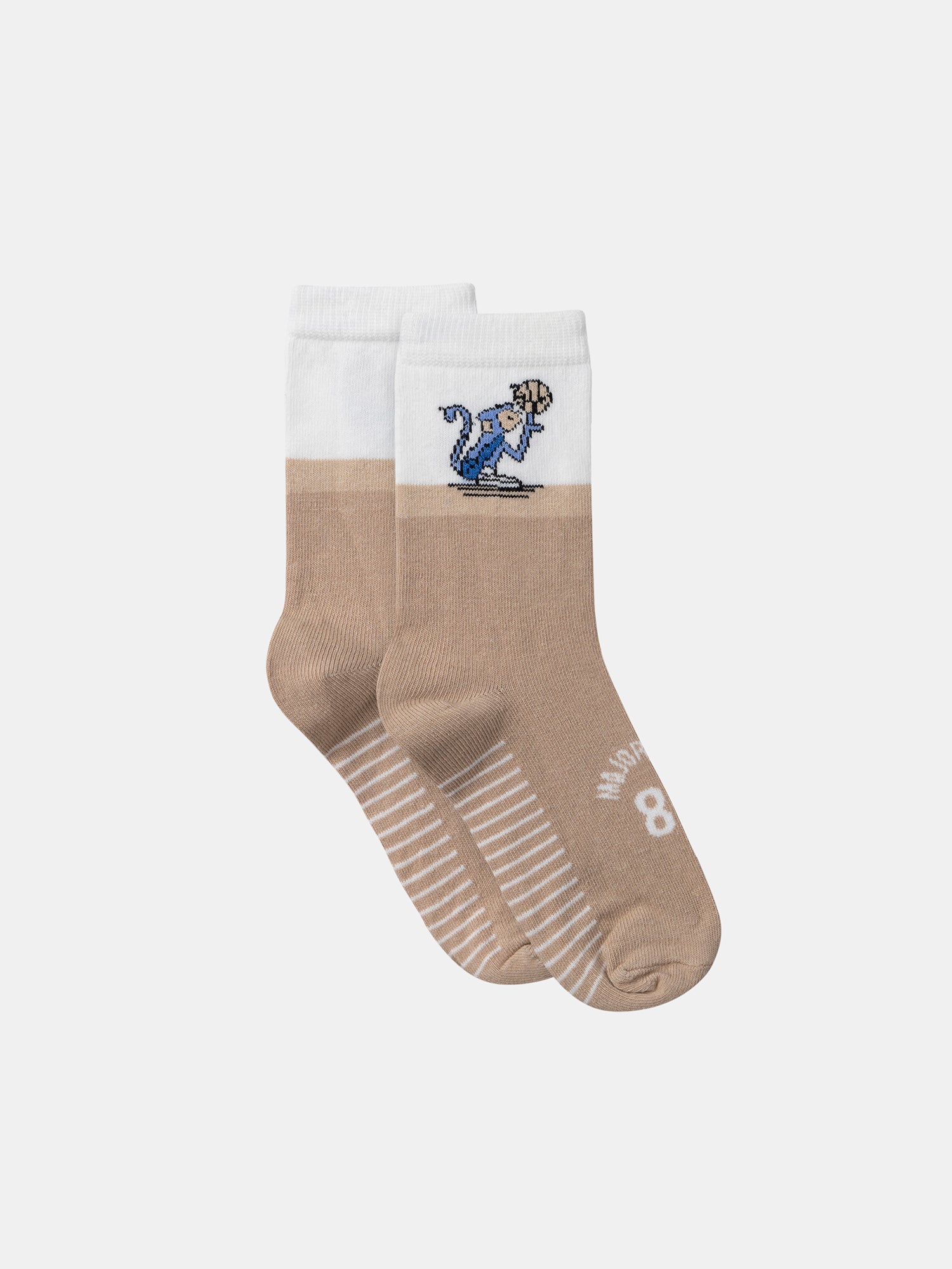 Chaussettes bicolore jacquard singe - Image 4