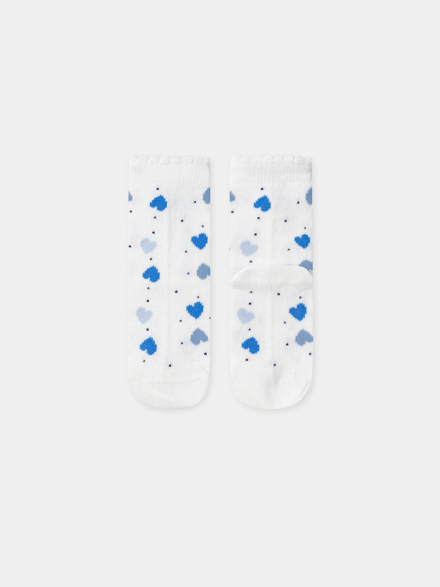 Chaussettes blanches avec cœur Bébé Fille - Image 5