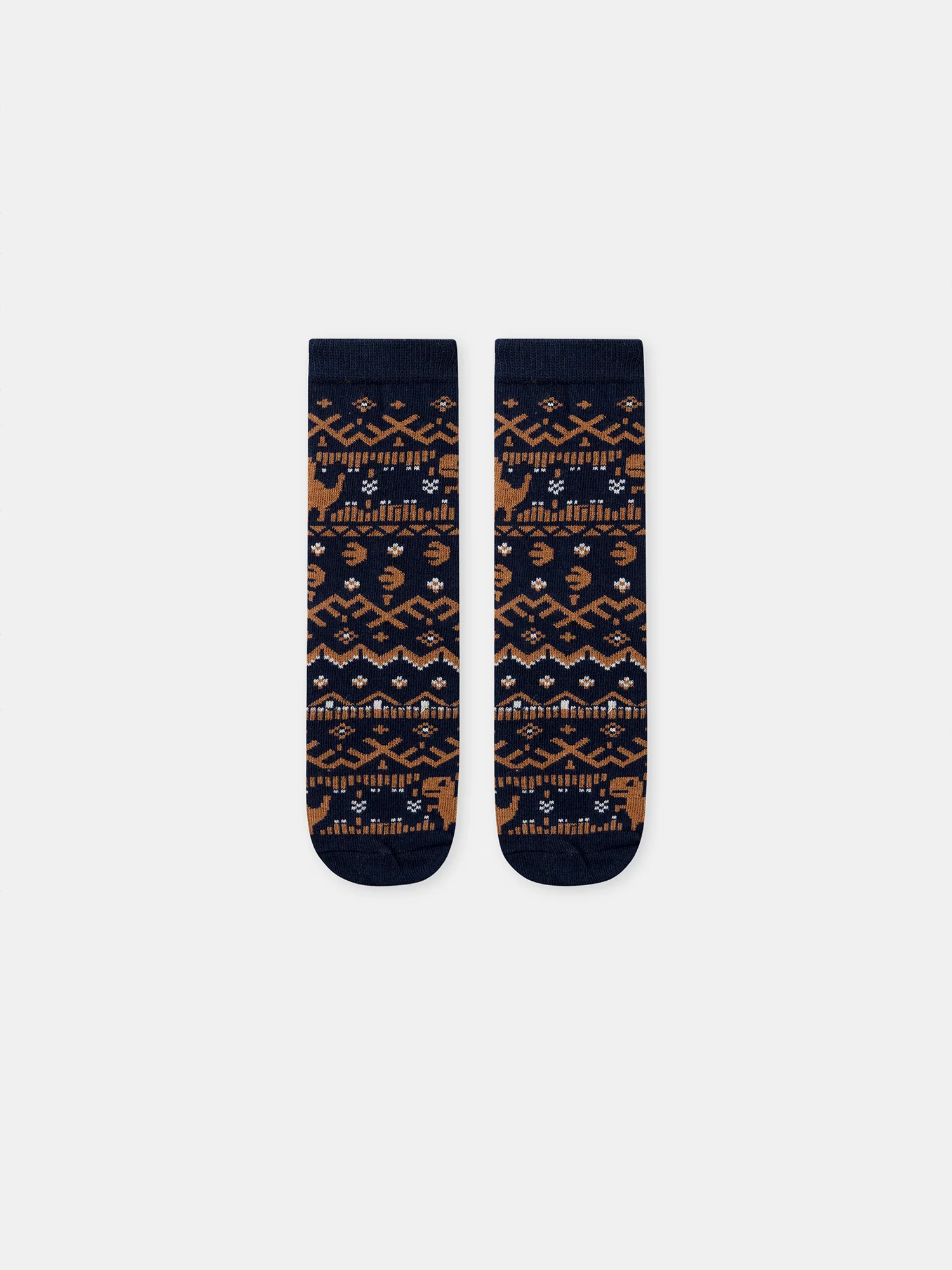Chaussette bleu foncé à motif dinosaures Garçon - Image 2