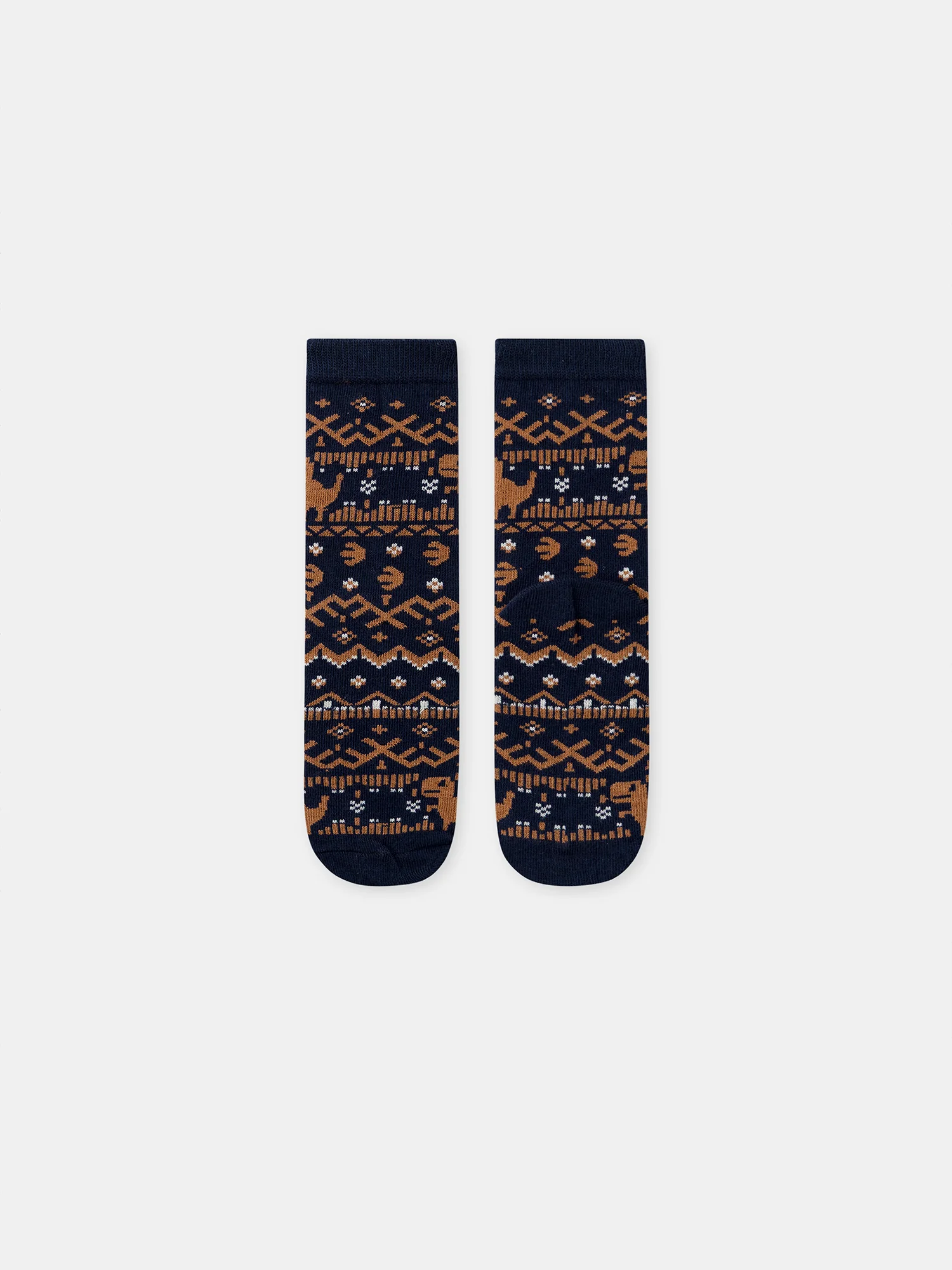 Chaussette bleu foncé à motif dinosaures Garçon - Image 3