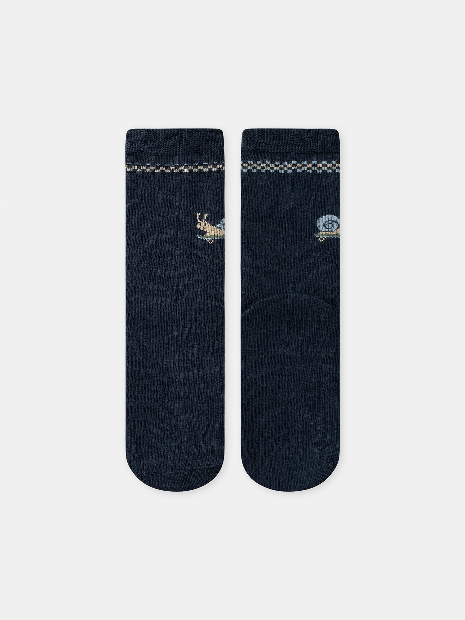 Chaussette bleu marine escargot Garçon - Image 3