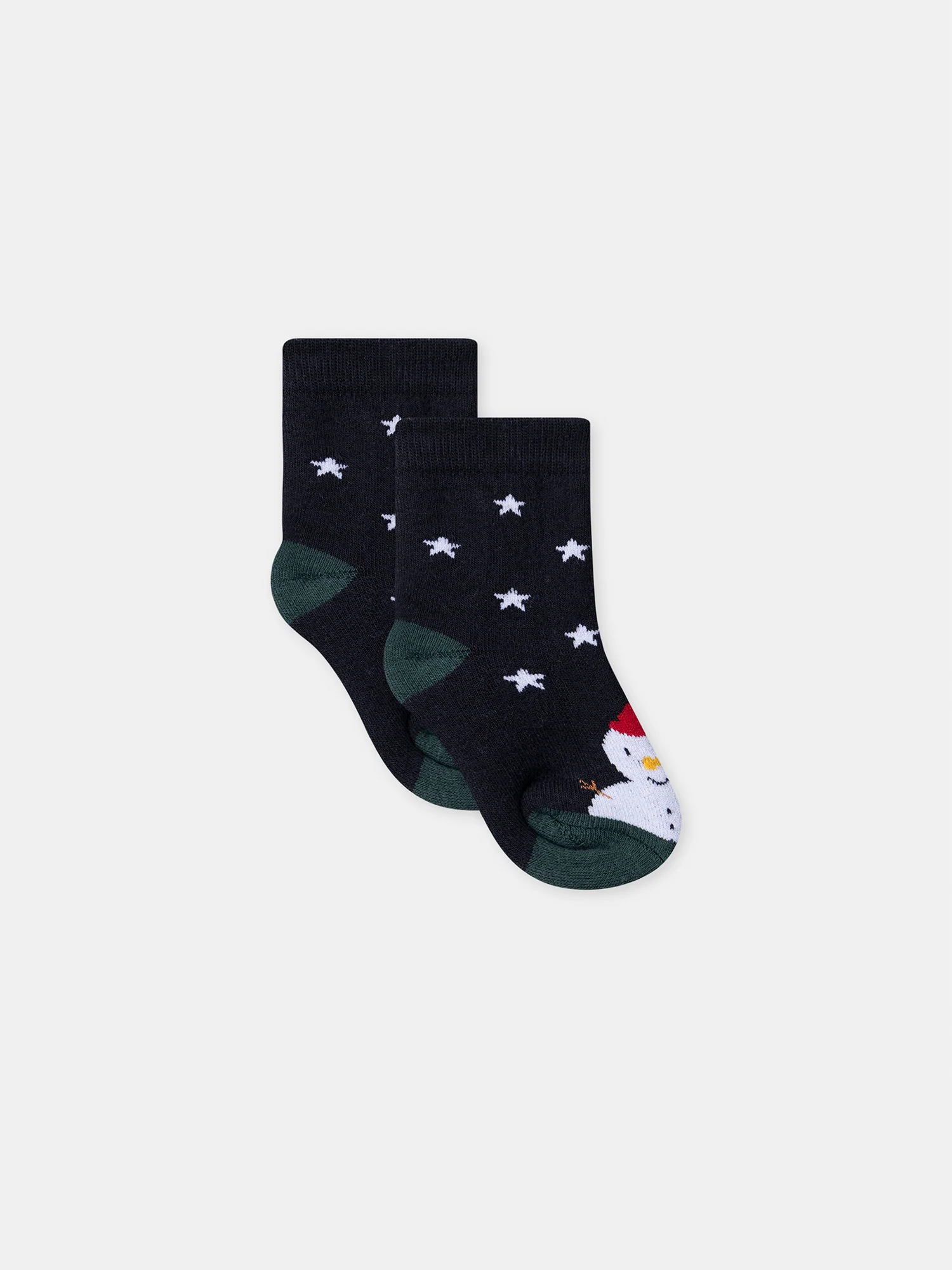 Chaussettes bleu marine motifs Noël Bébé Garçon