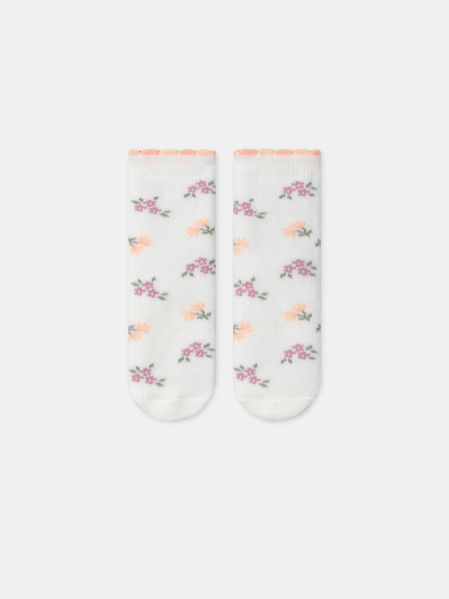 Chaussettes bouclette fleur - Image 2