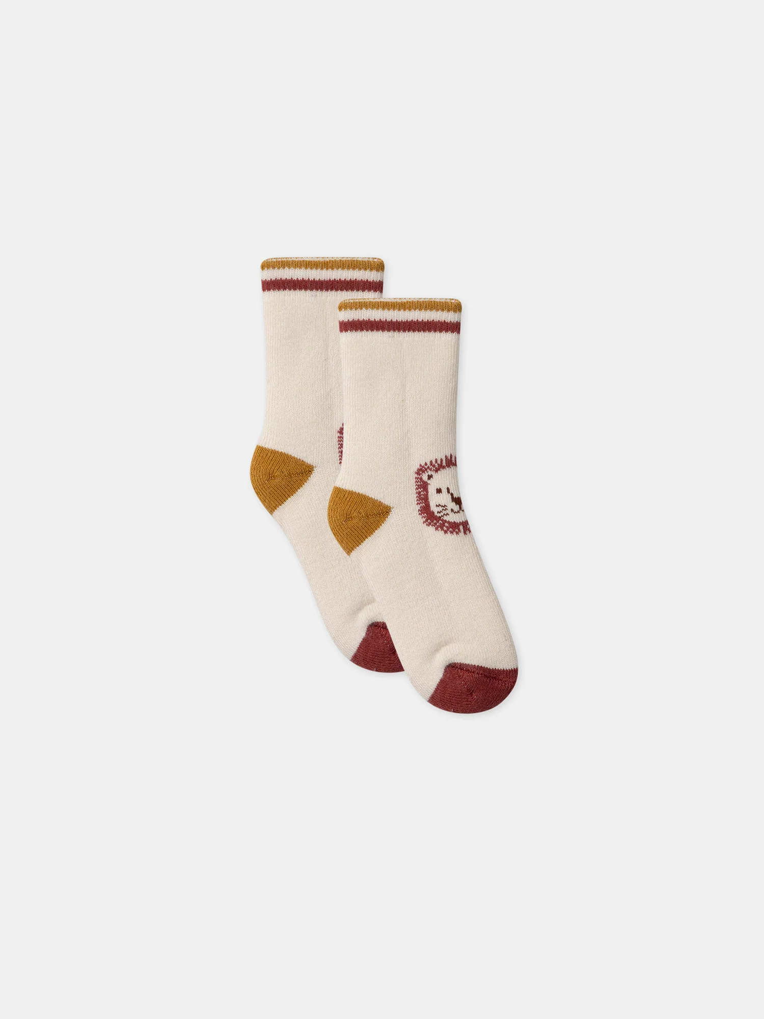 Chaussettes bouclette tête de lion
