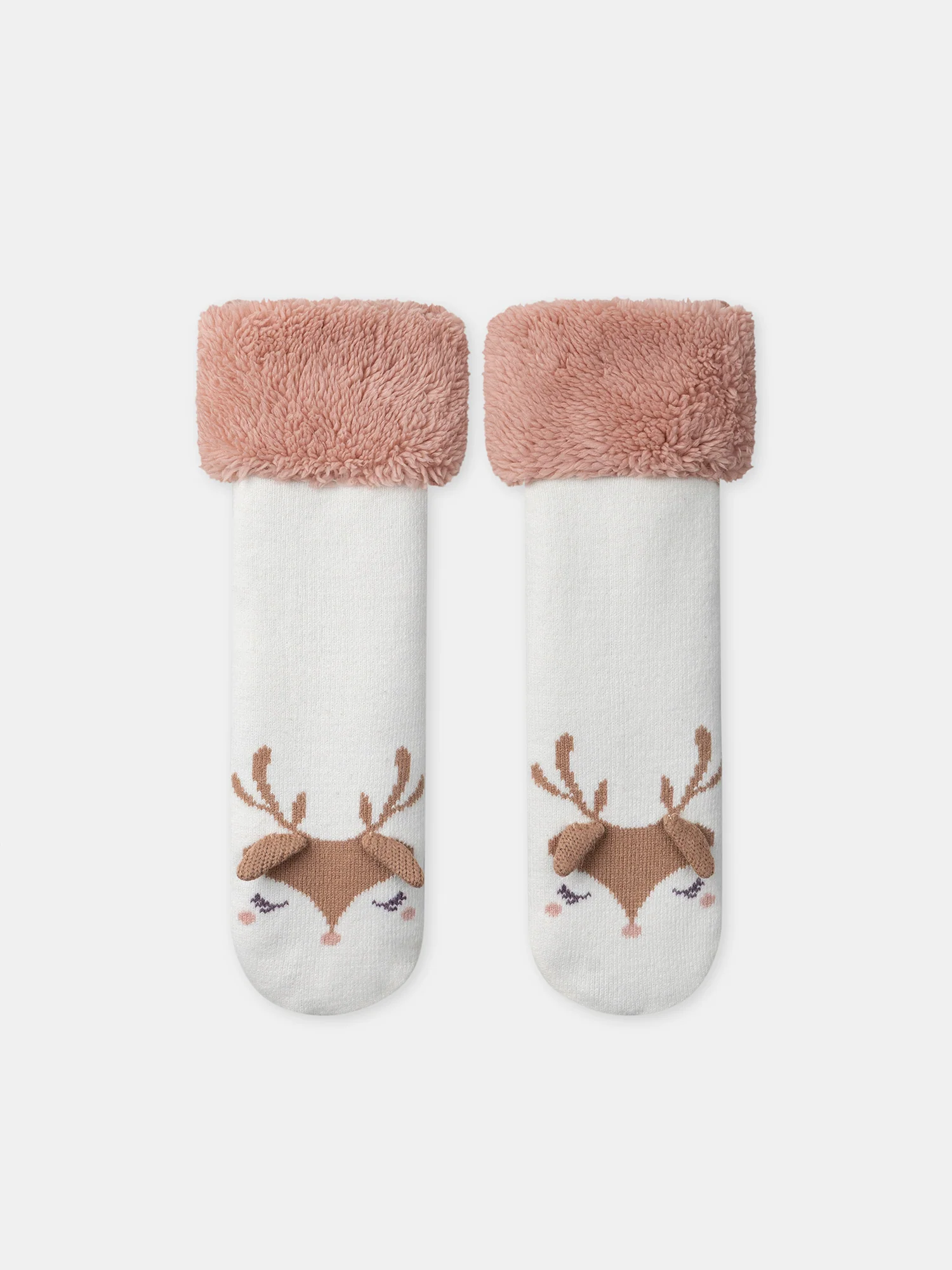 Chaussettes blanches anti-dérapantes Fille