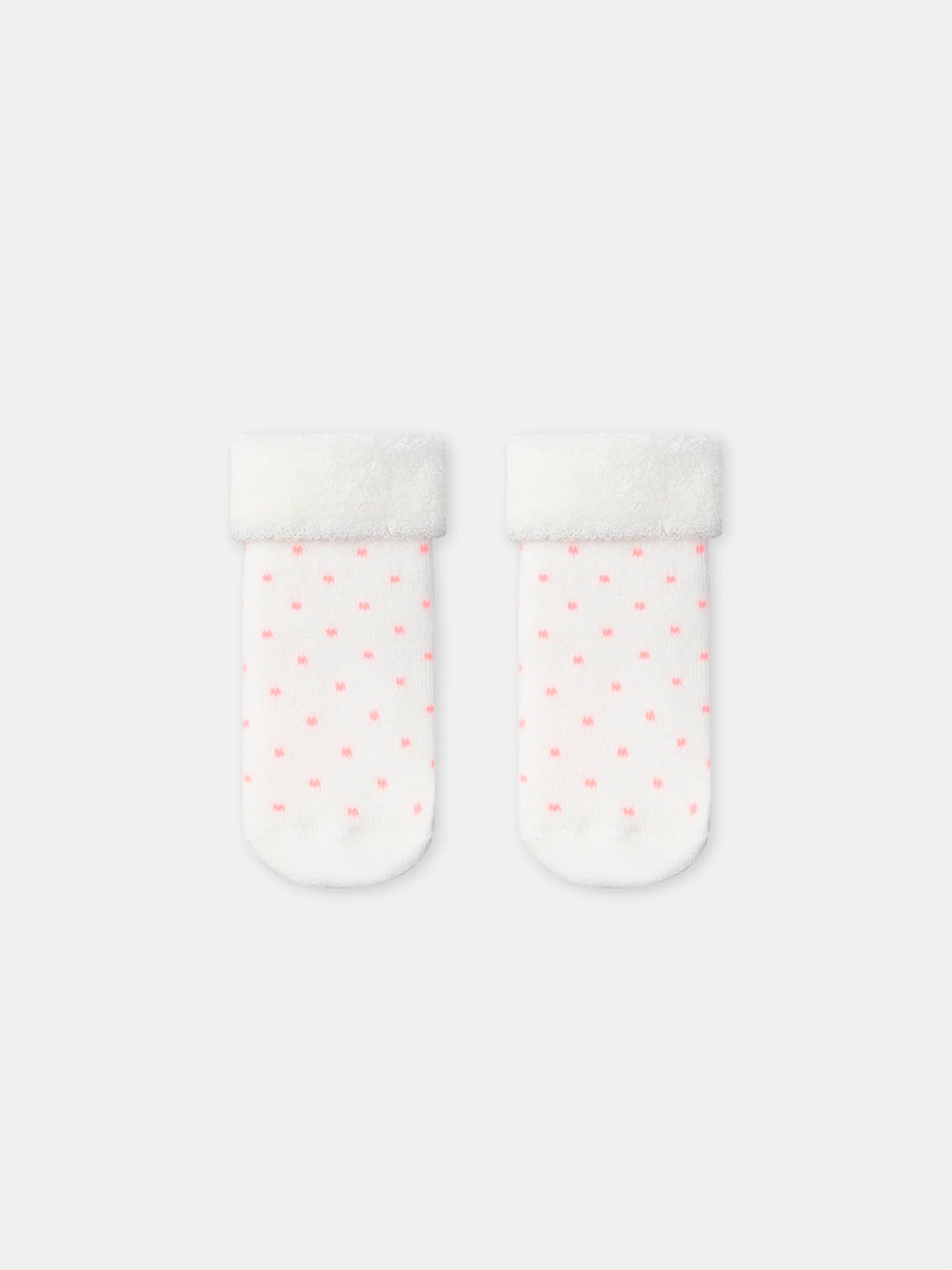 Lot de 2 paires de chaussettes écrues ou roses Naissance Fille - Image 6