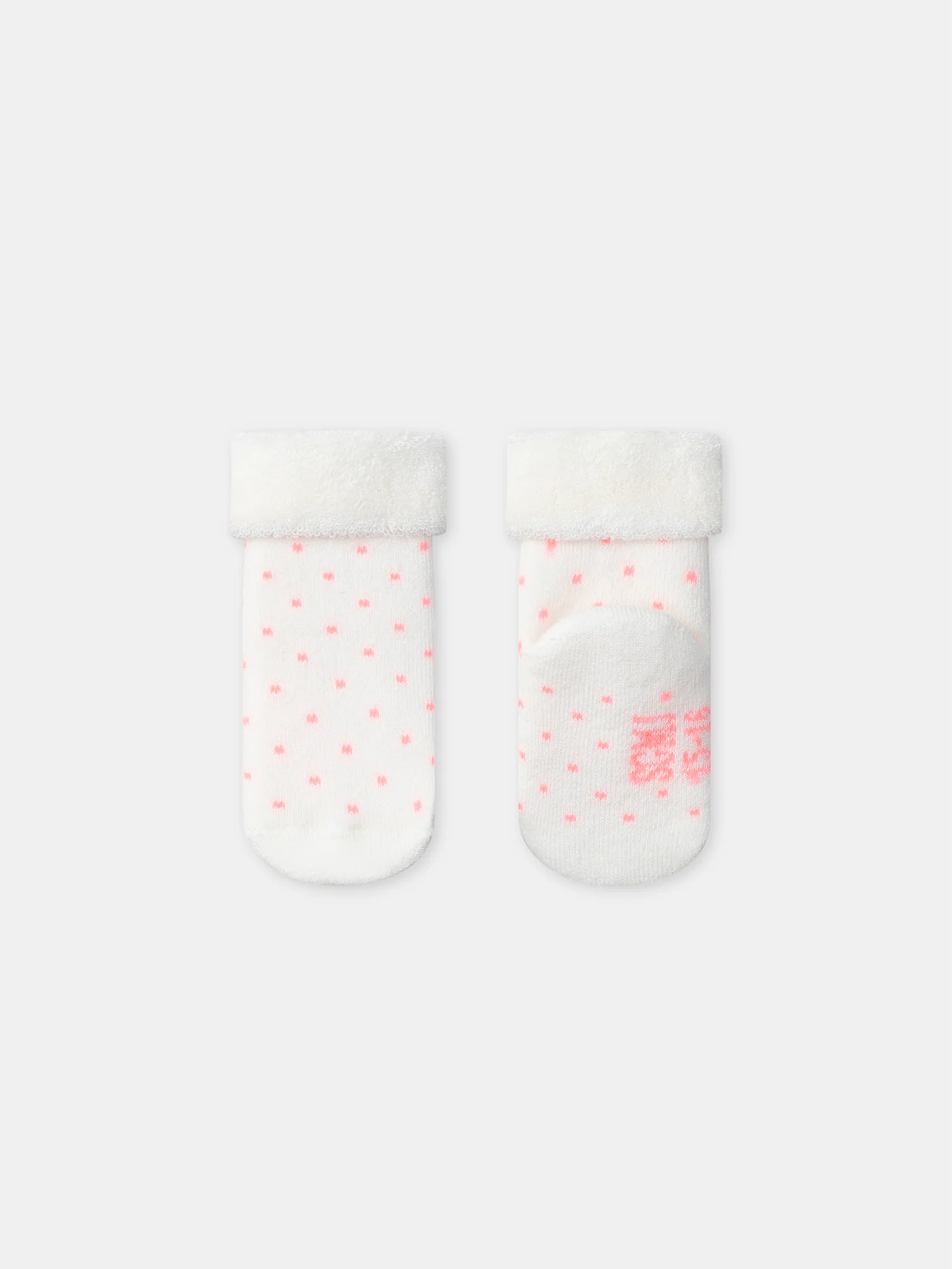 Lot de 2 paires de chaussettes écrues ou roses Naissance Fille - Image 7
