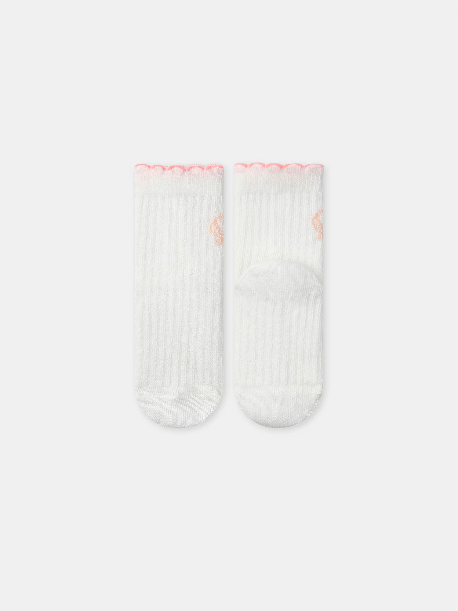Chaussettes écrues coquillage Bébé Fille - Image 3