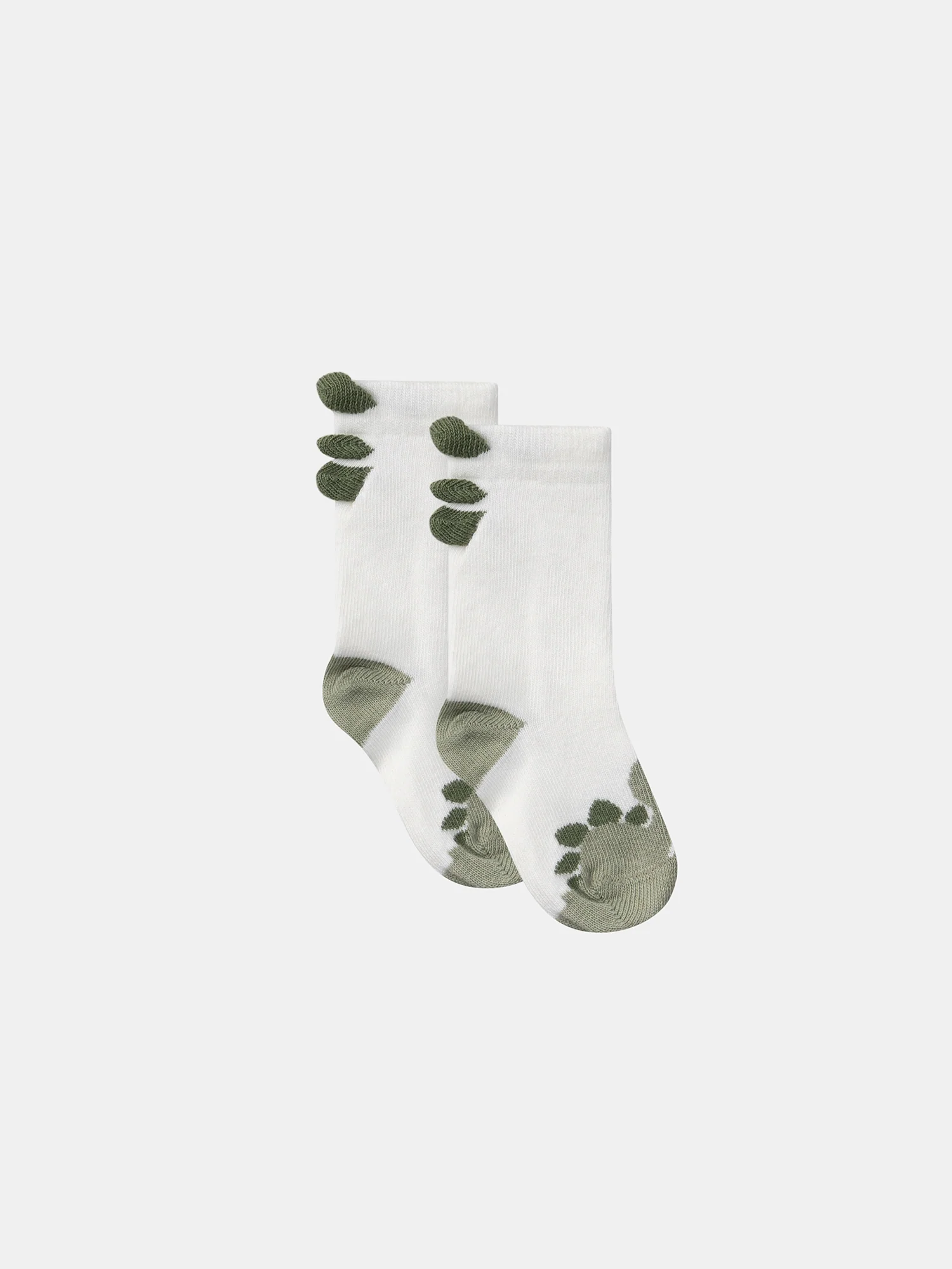 Chaussettes écrues jacquard dinosaure - Image 4