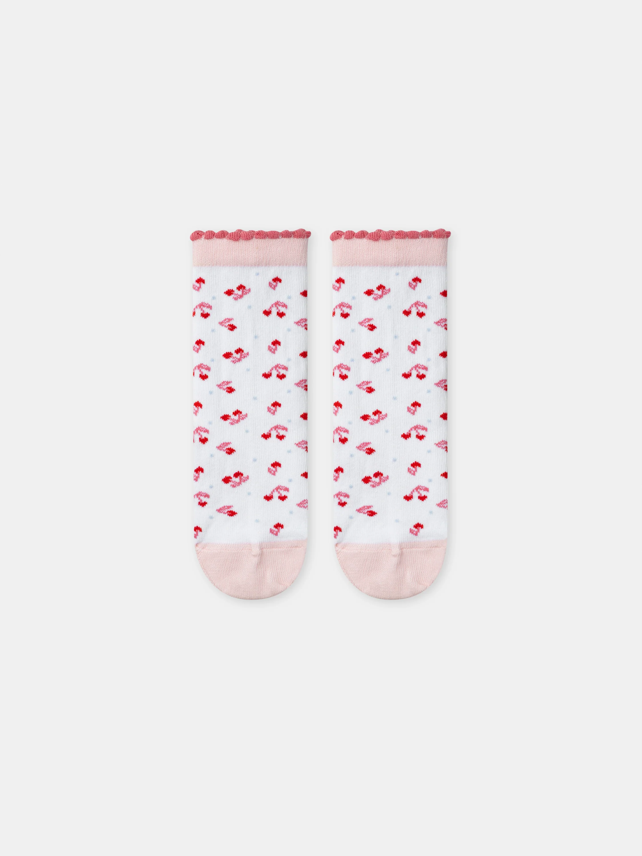 Chaussettes jacquard cerises - Image 2