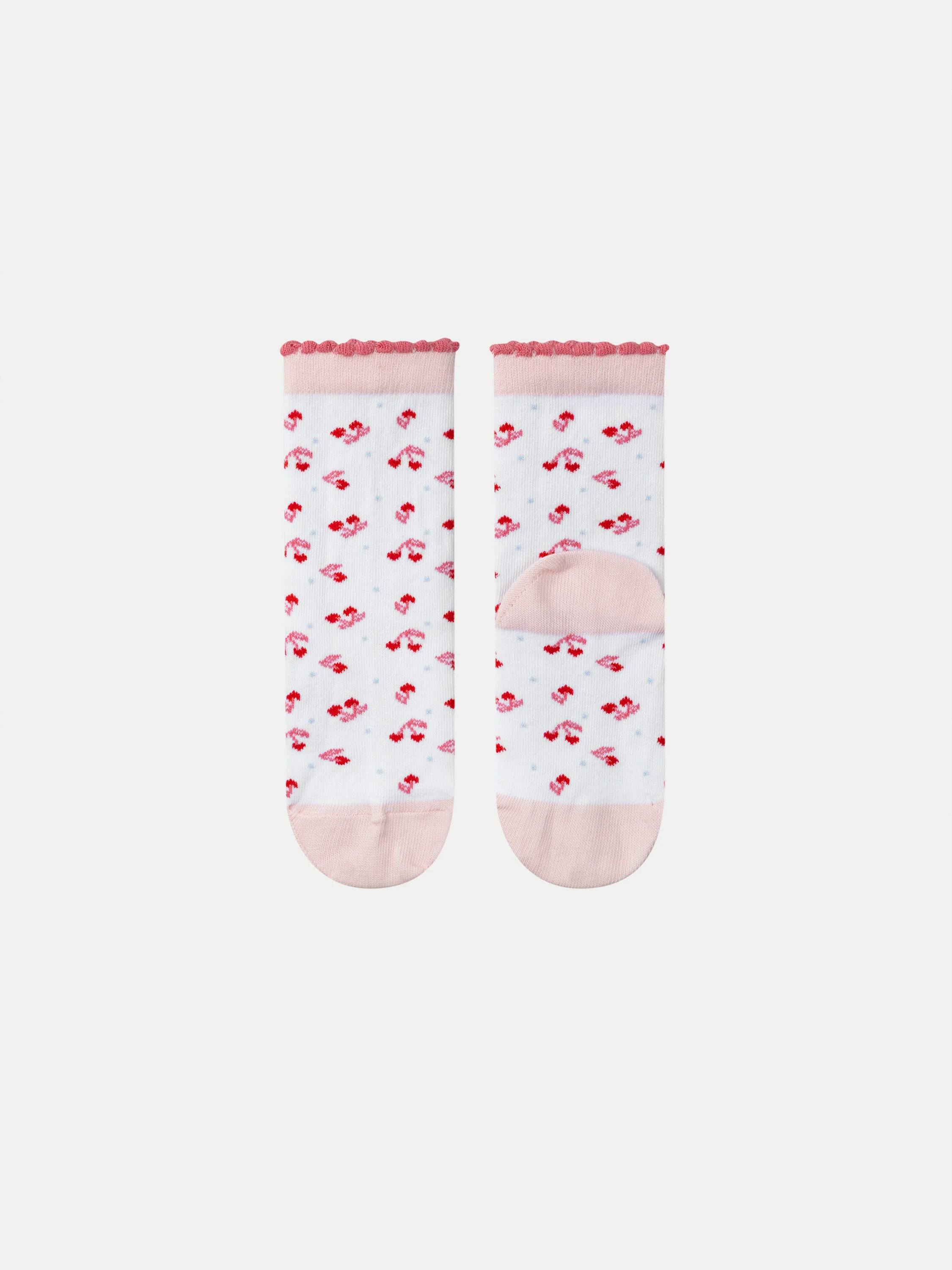 Chaussettes jacquard cerises - Image 3