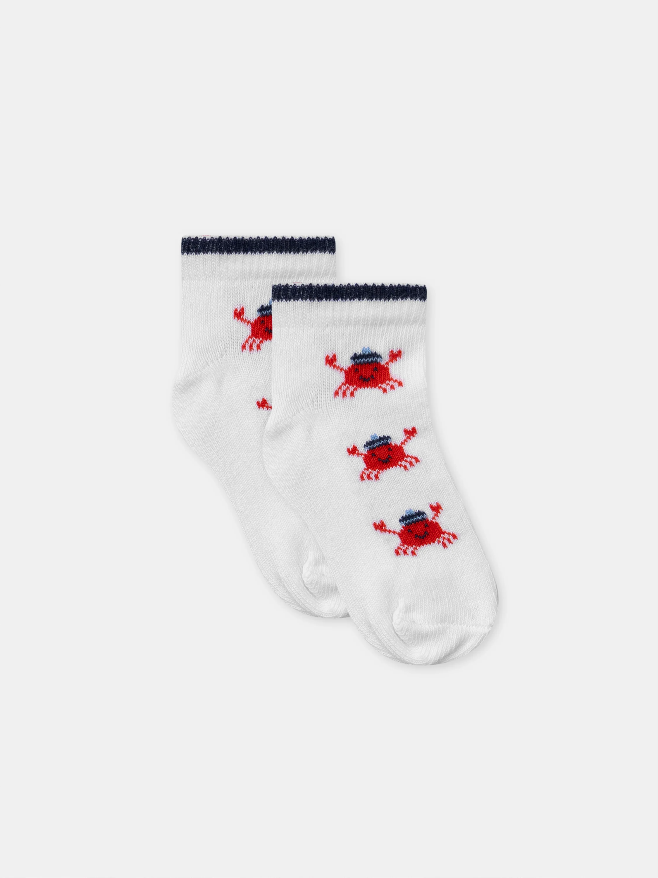Chaussettes jacquard crabes