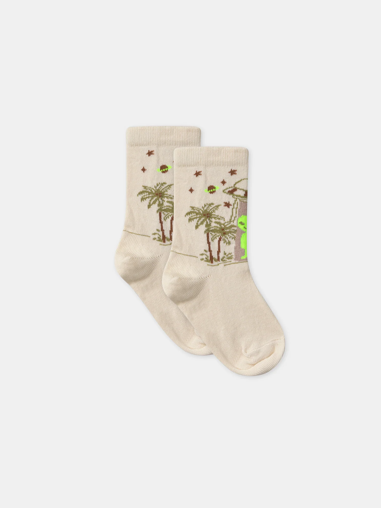 Chaussettes jacquard extraterrestre