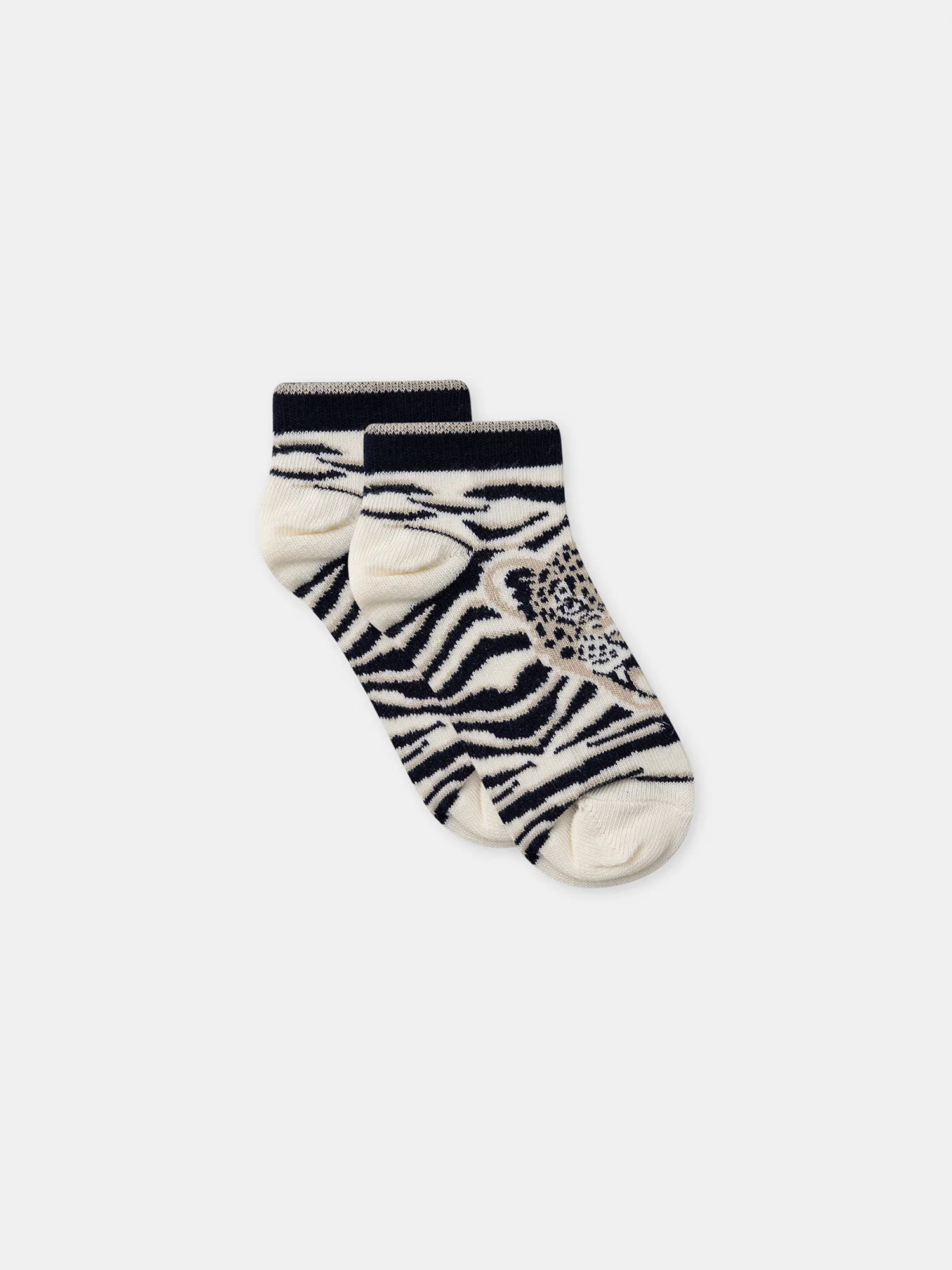 Chaussettes jacquard tête de tigre