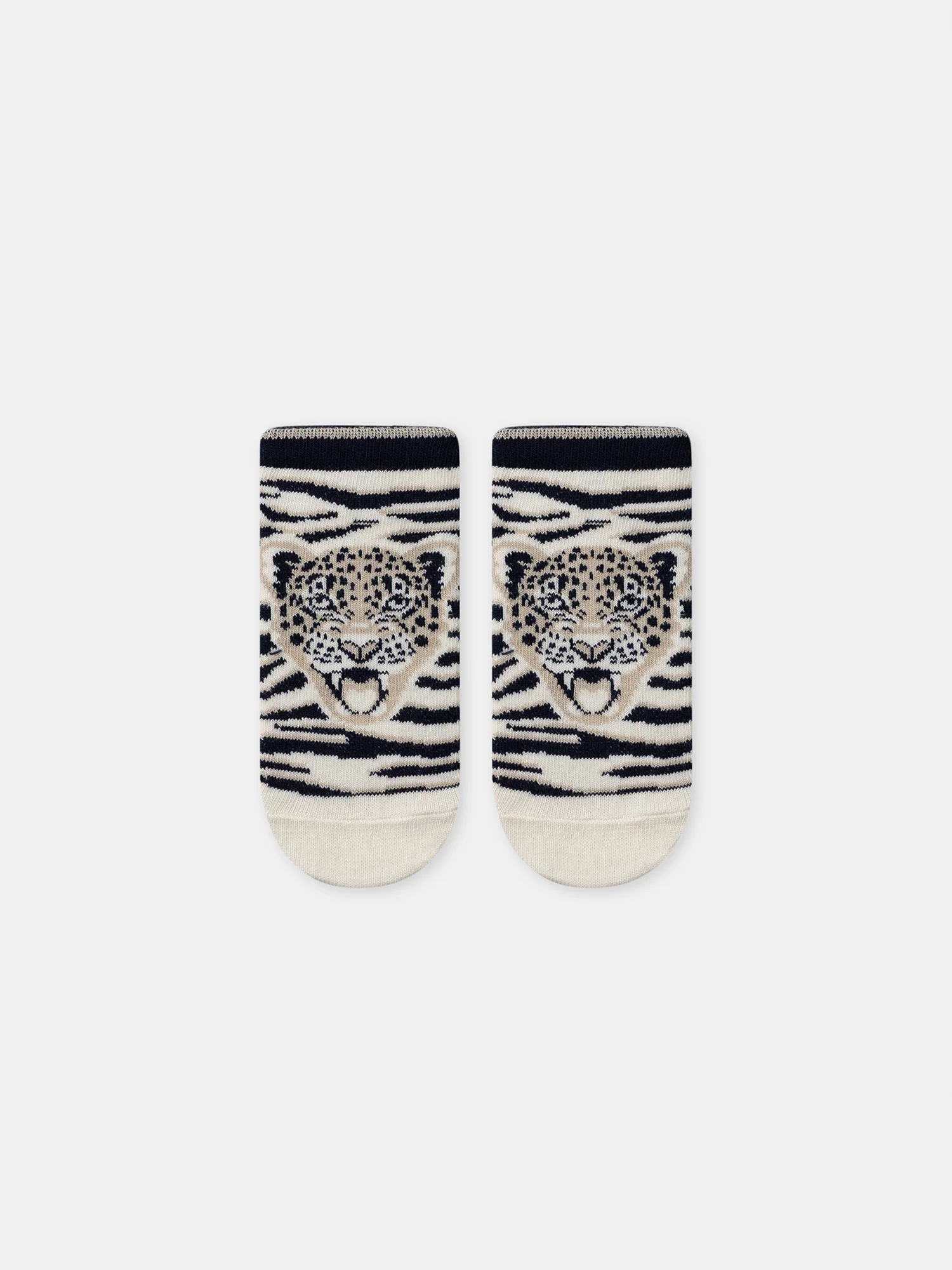 Chaussettes jacquard tête de tigre - Image 2