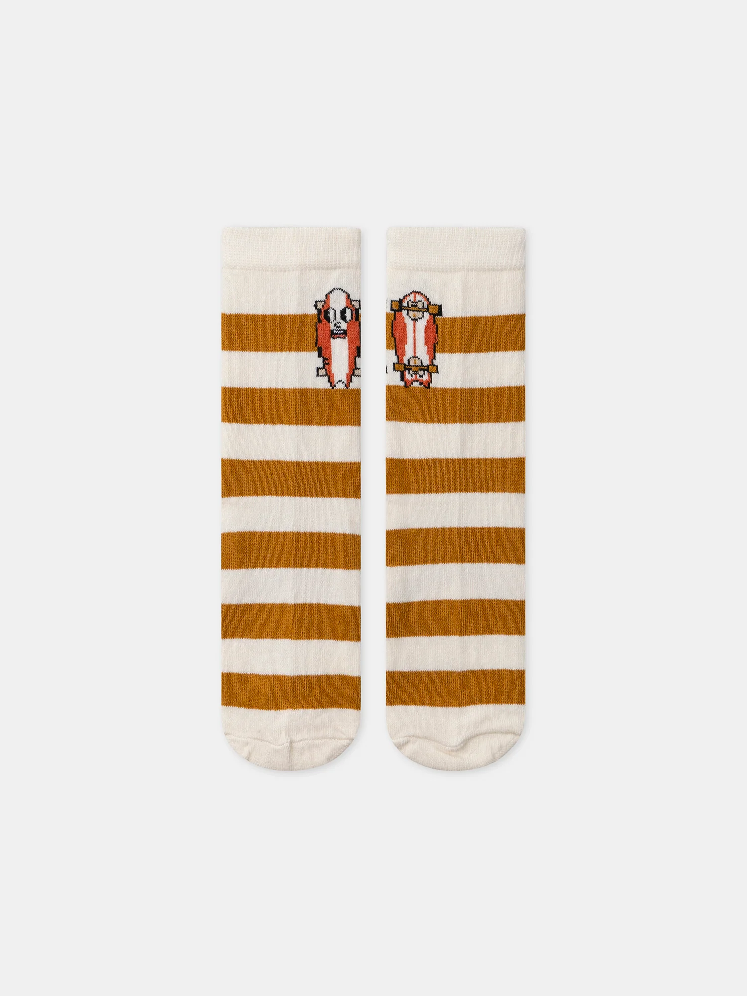 Chaussettes rayées avec skateboard - Image 2