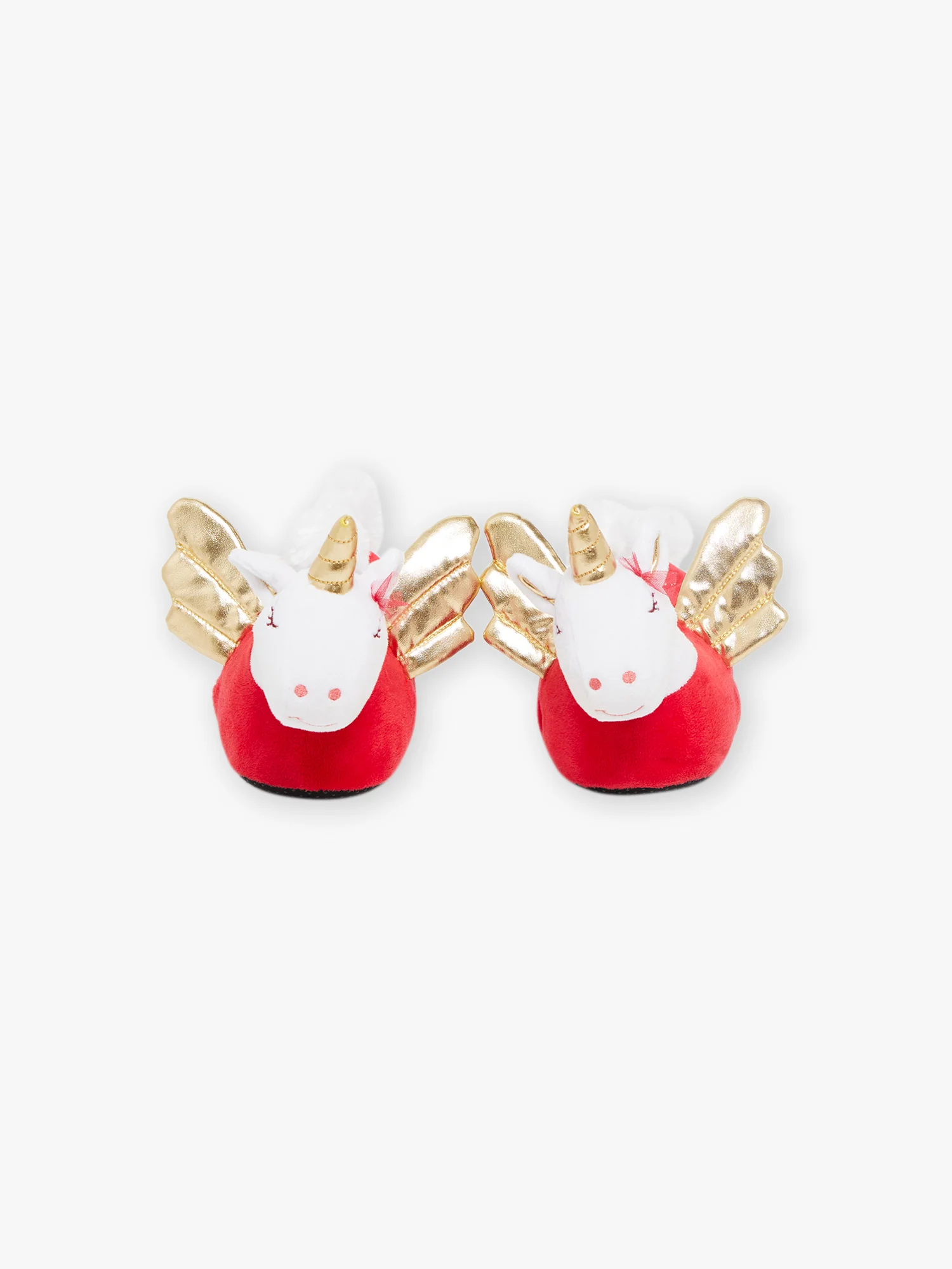 Chaussons rouges Ă animation 3D licorne - Image 3