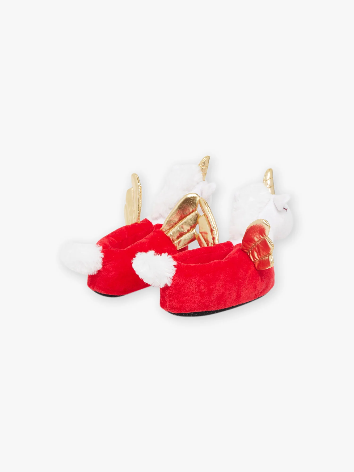 Chaussons rouges Ă animation 3D licorne - Image 4