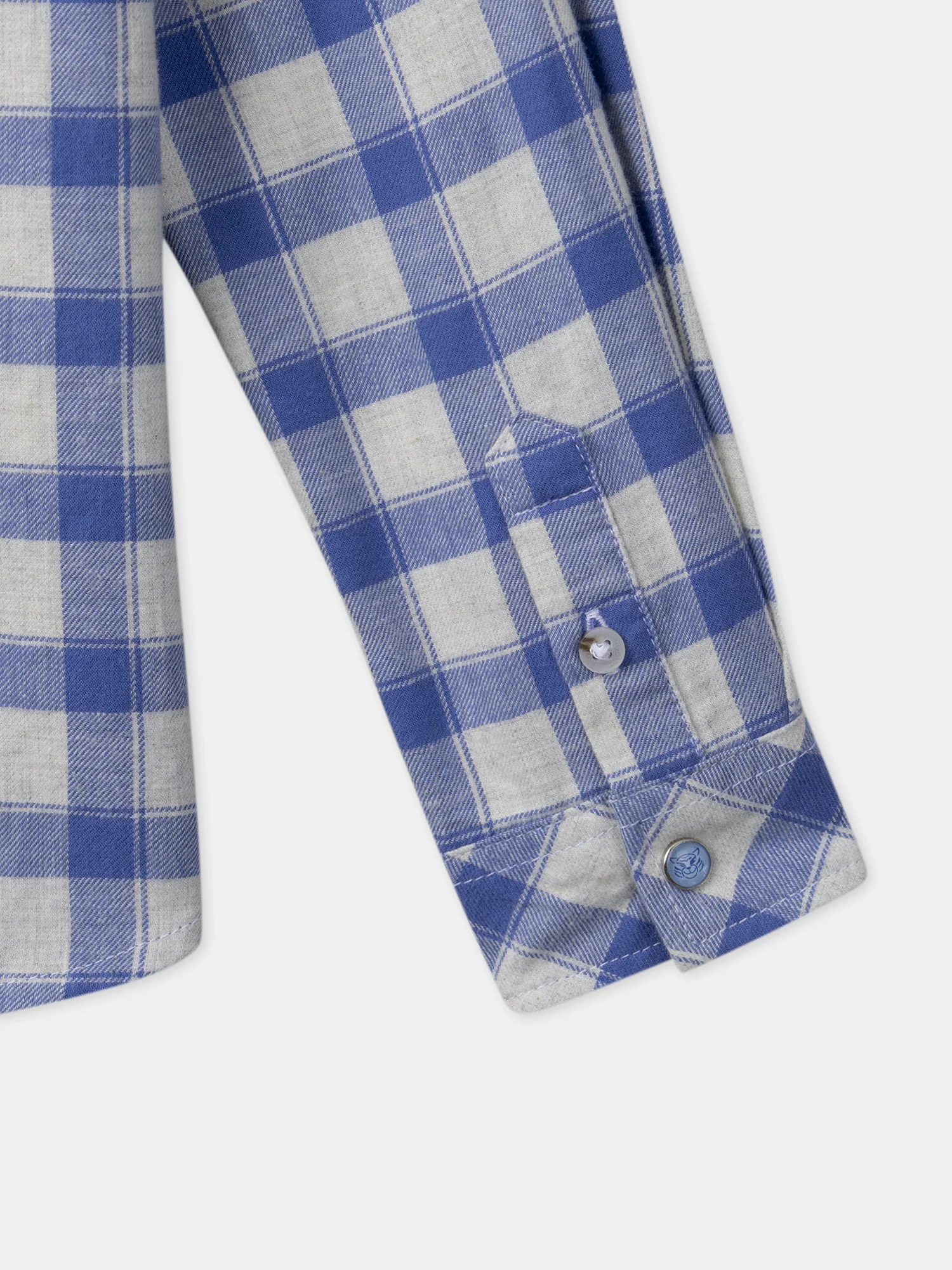 Chemise à Carreaux Bleu - Image 3