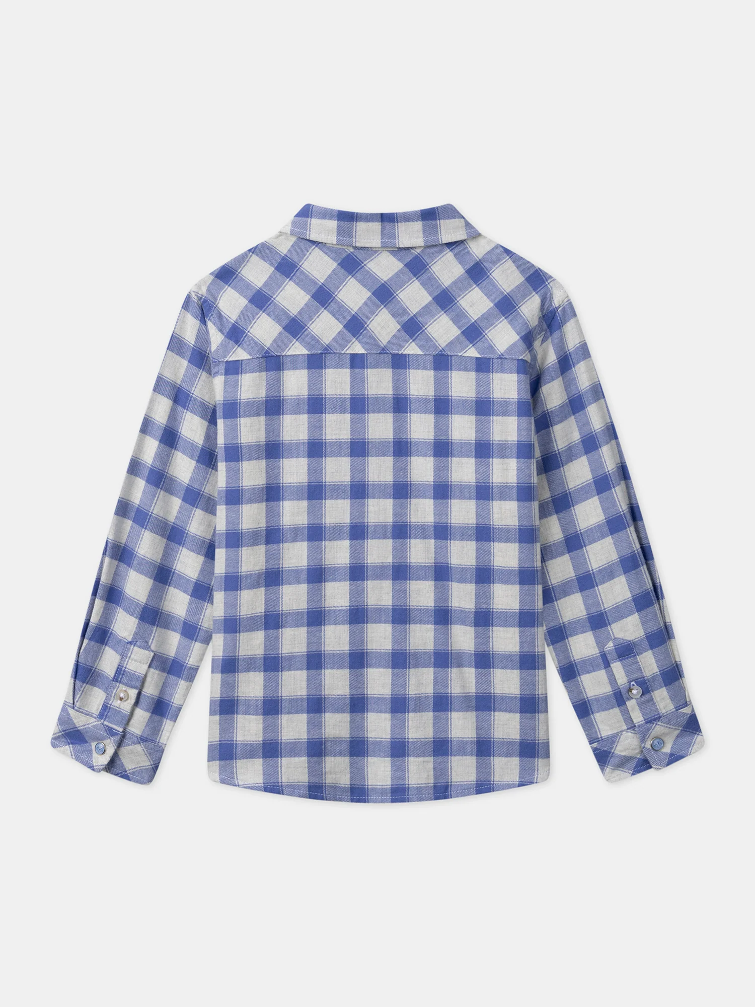 Chemise à Carreaux Bleu - Image 4