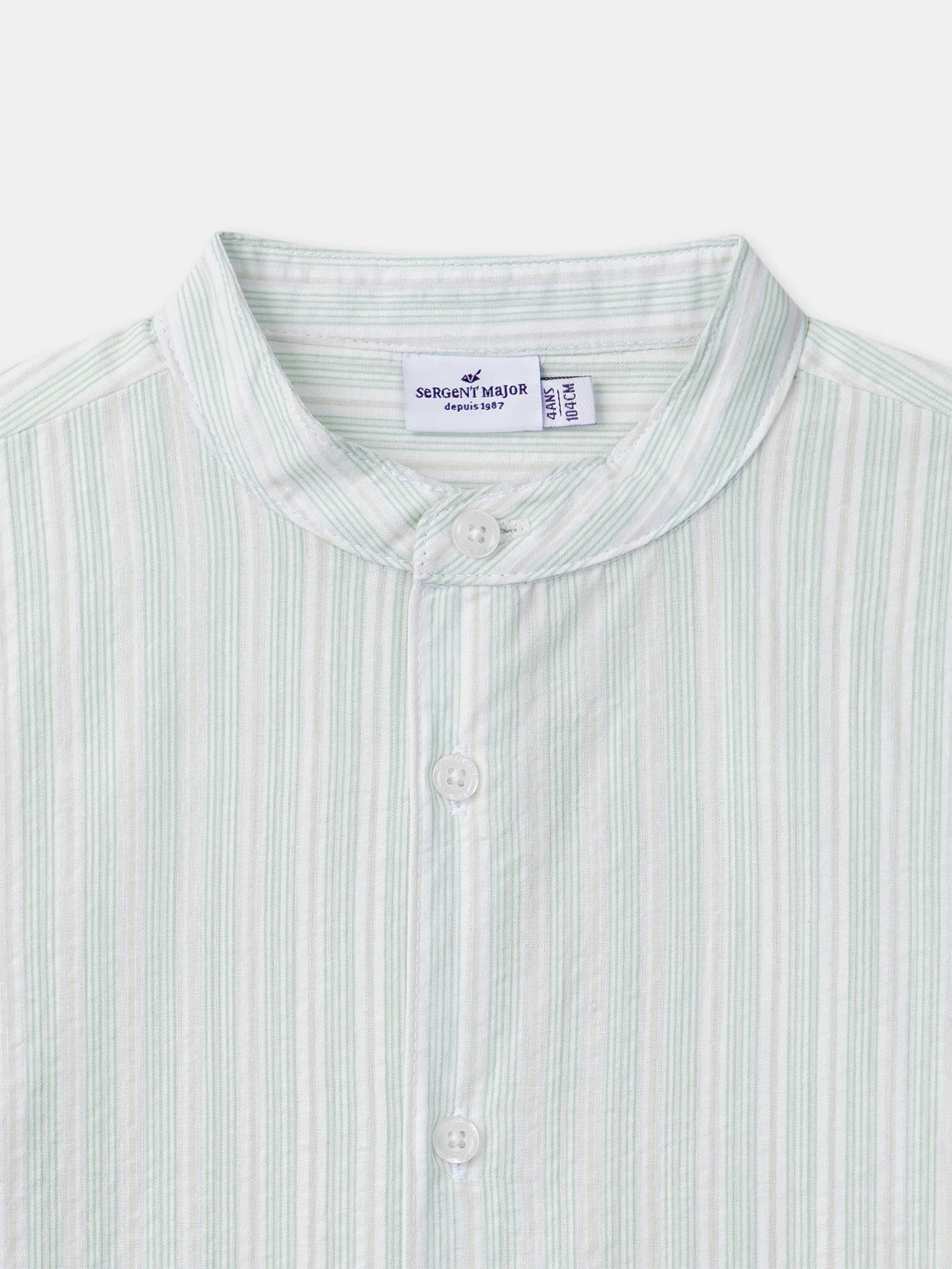 Chemise à rayures vertes Garçon - Image 6