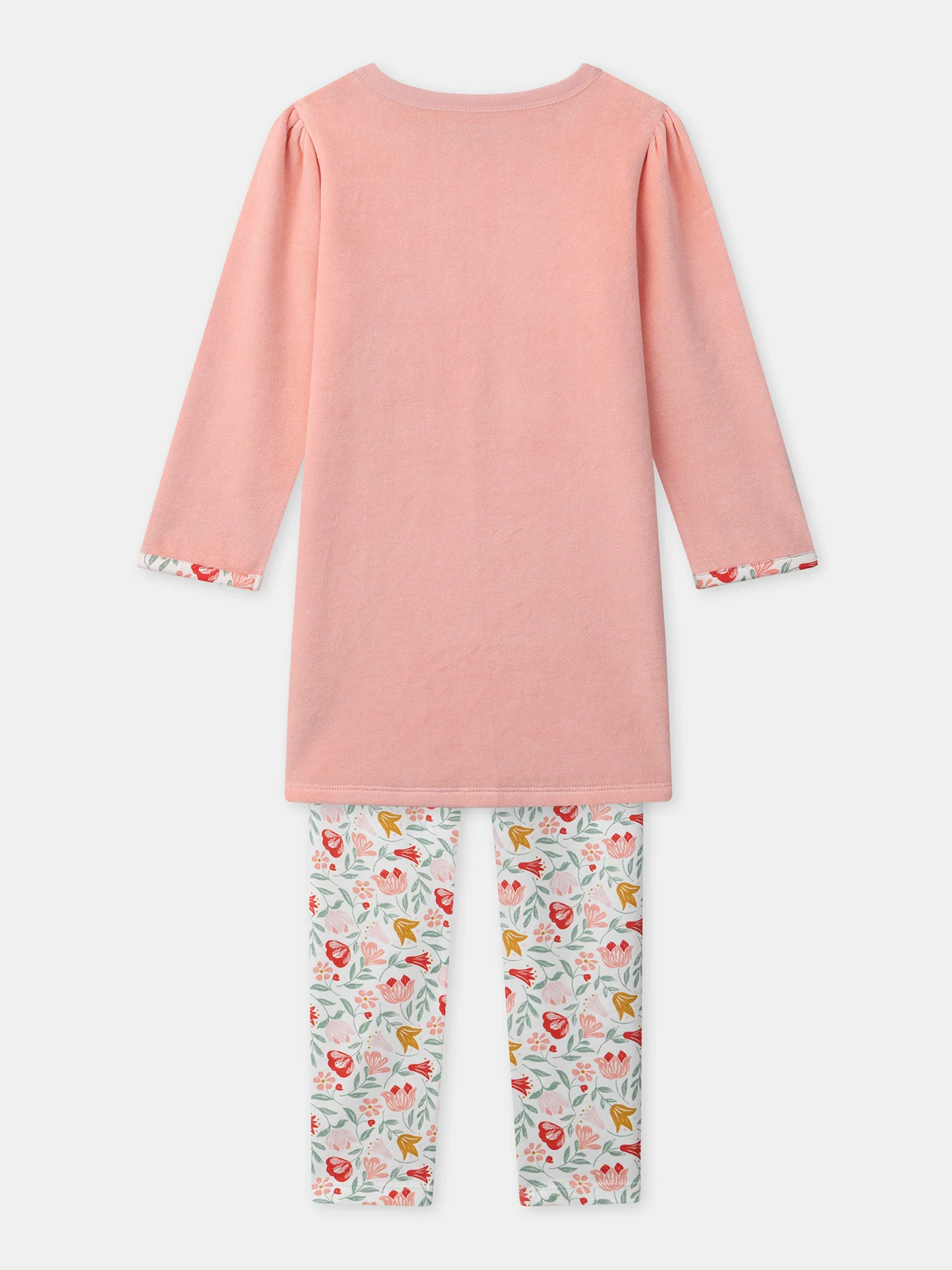 Chemise de nuit corail imprimé bouquet Fille - Image 8