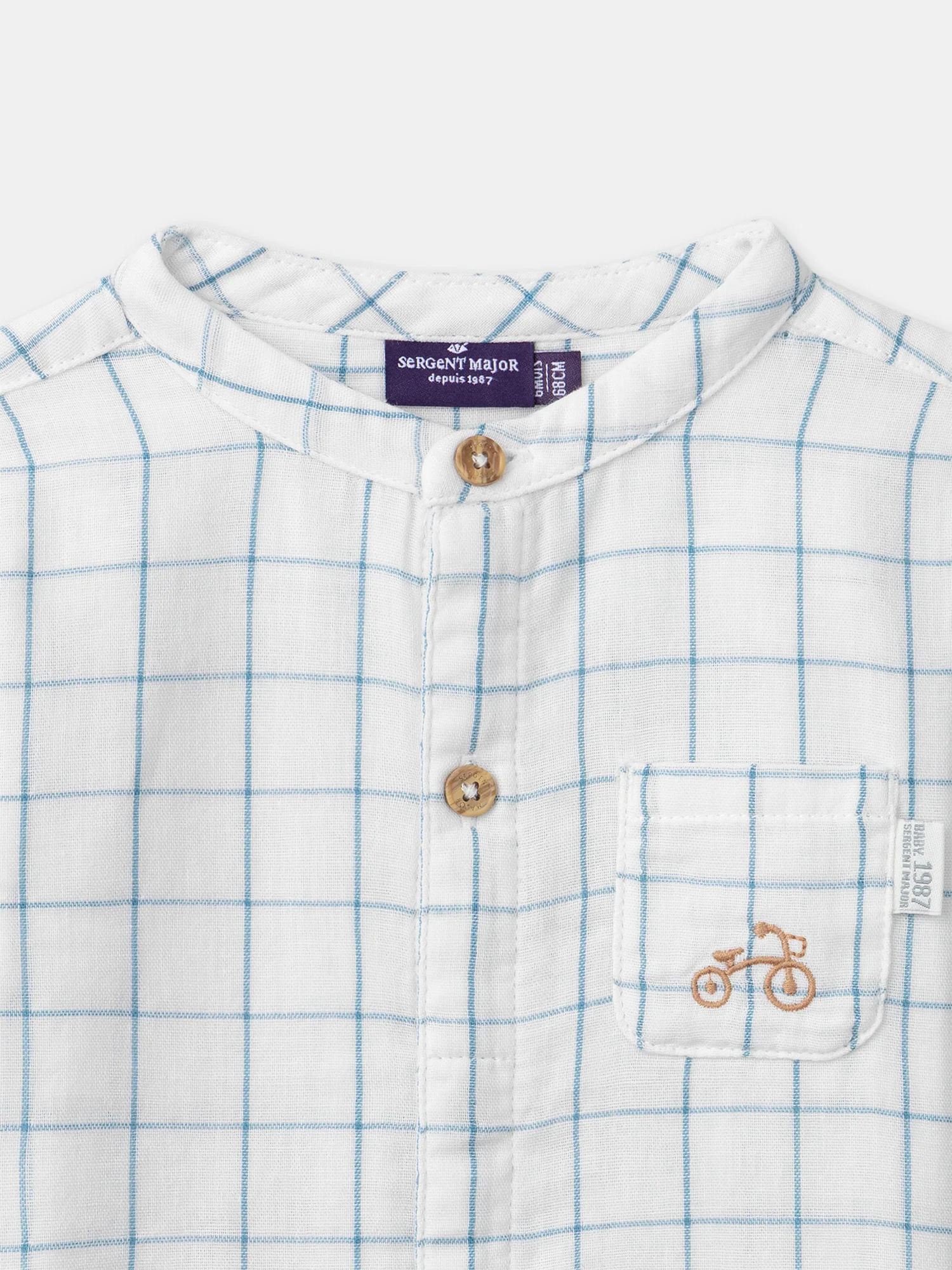 Chemise à carreaux et manches réglables Bébé Garçon - Image 3