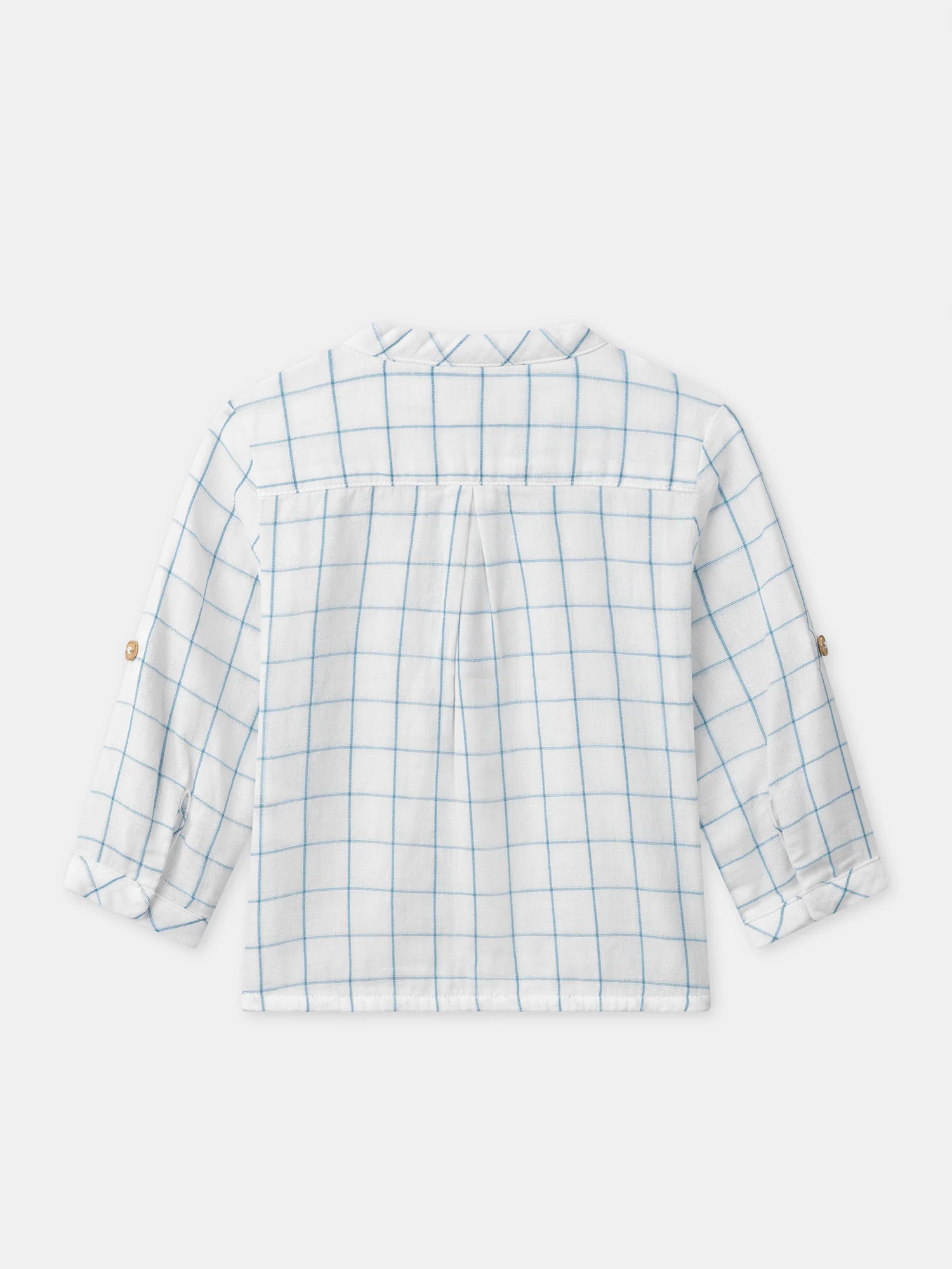Chemise à carreaux et manches réglables Bébé Garçon - Image 4