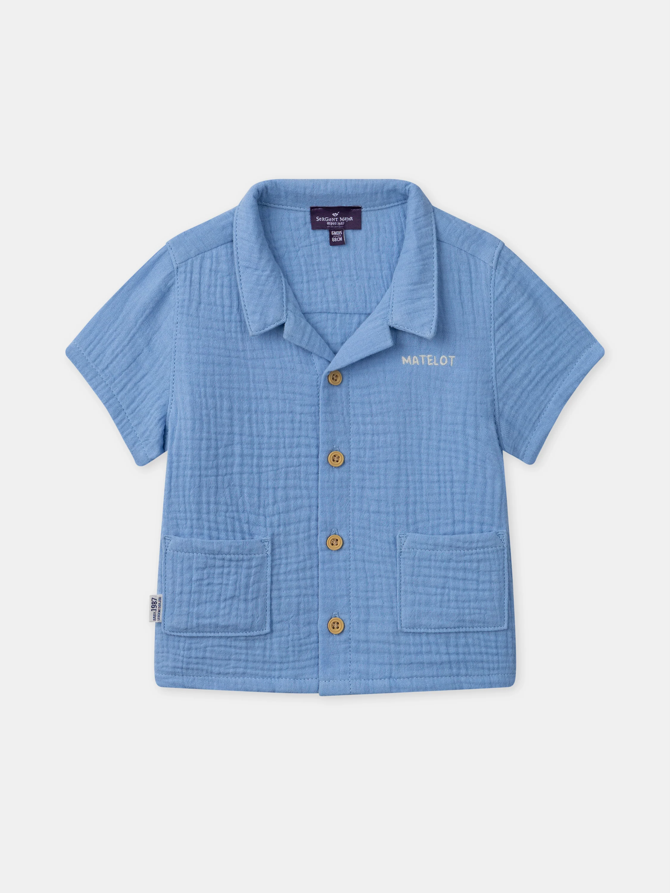 Chemise en double gaze