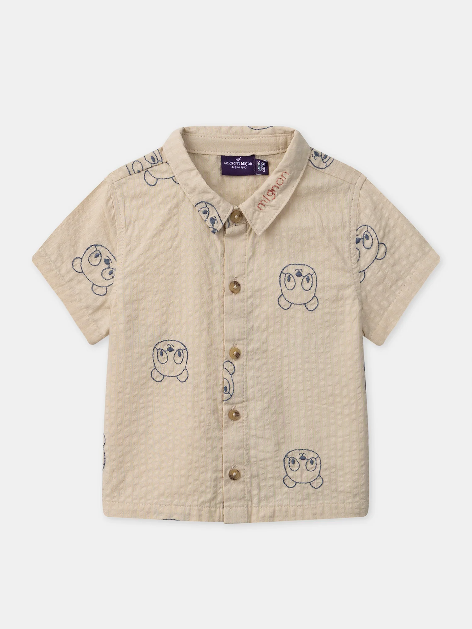 Chemise manches courtes pandas