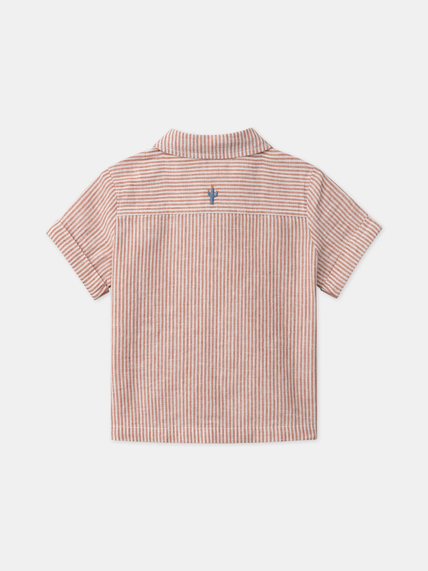 Chemise manches courtes rayée - Image 4