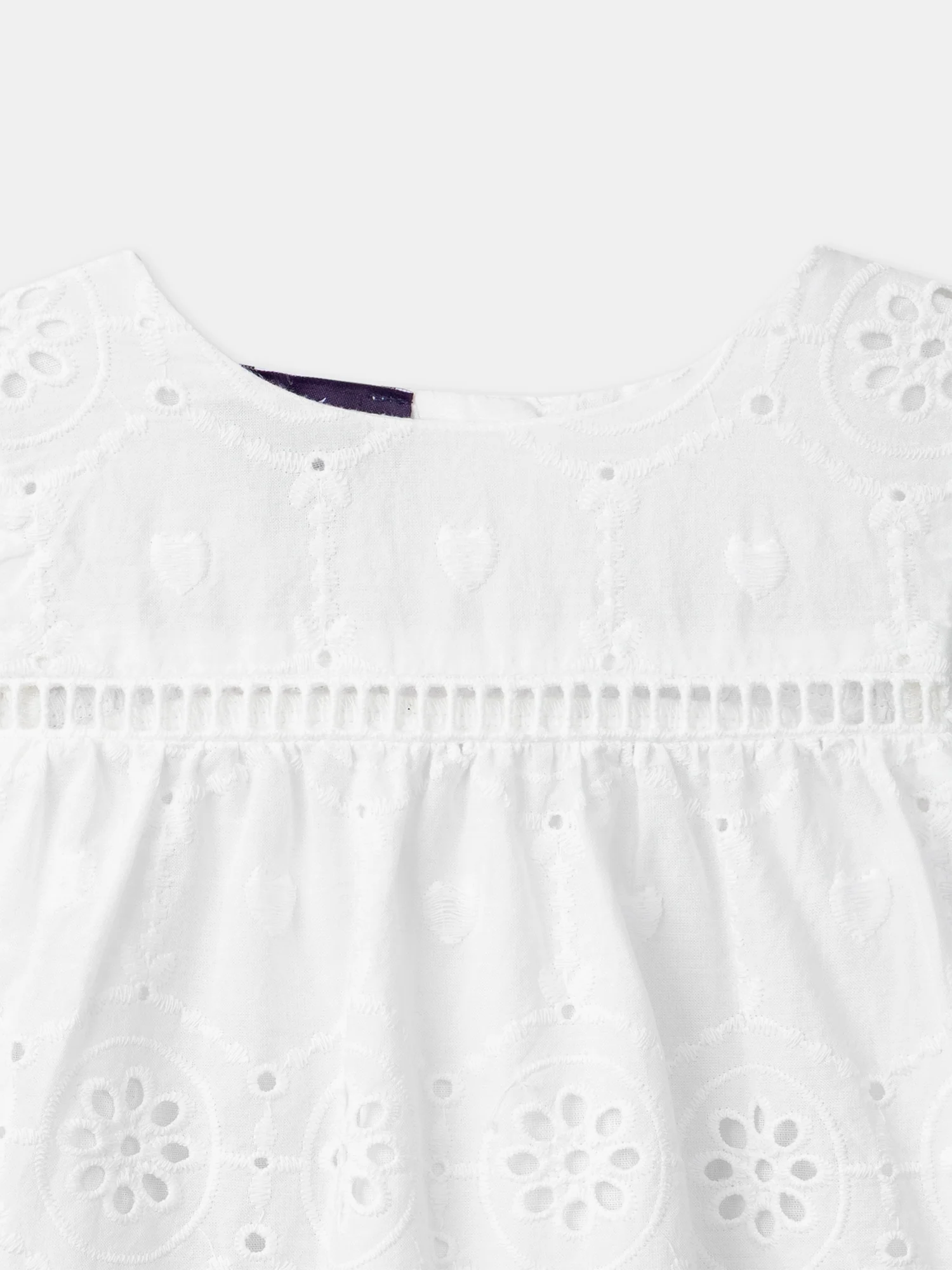 Blouse écrue brodée Bébé Fille - Image 6
