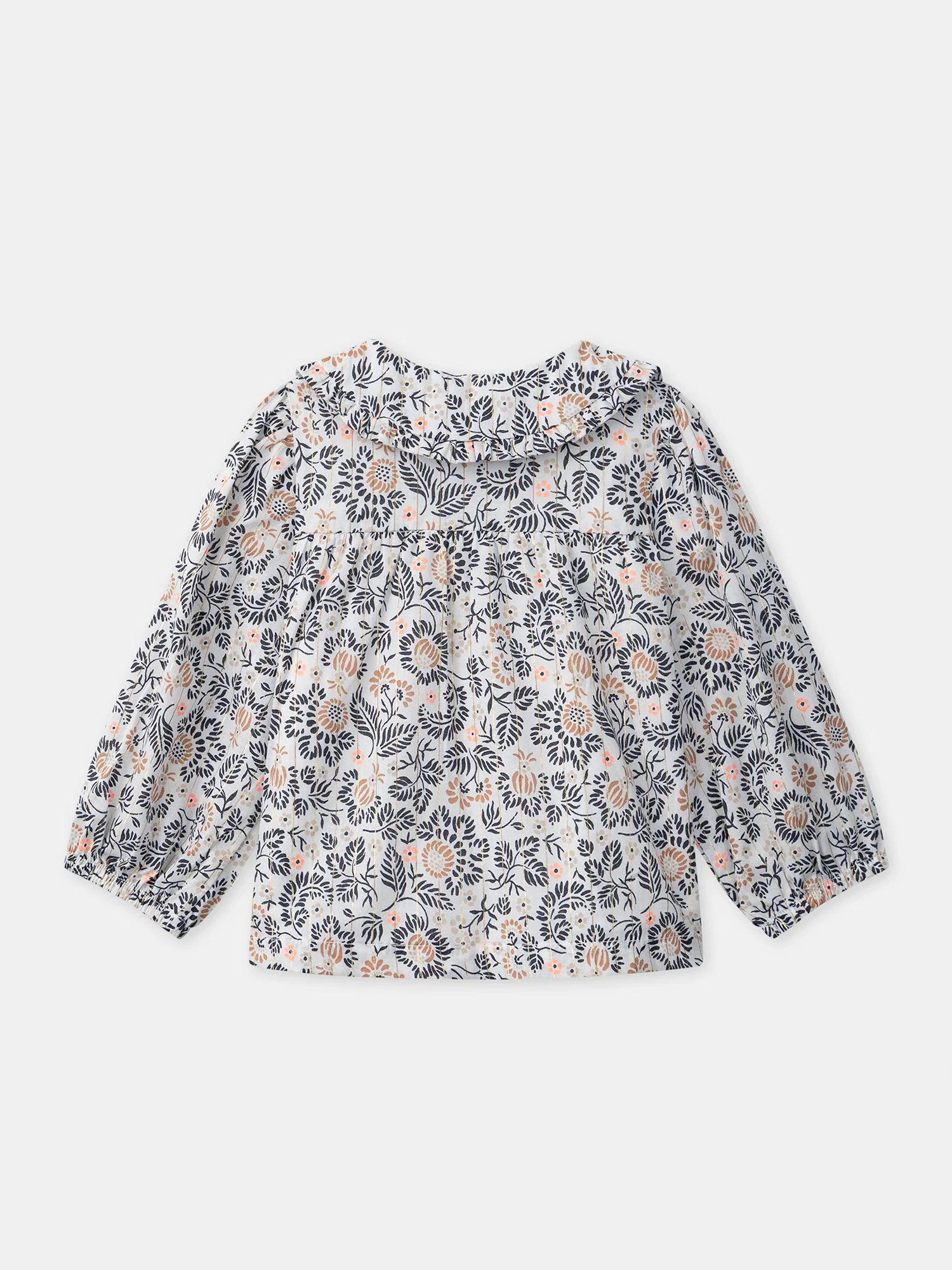Blouse imprimée fleuri à col Bébé Fille - Image 3