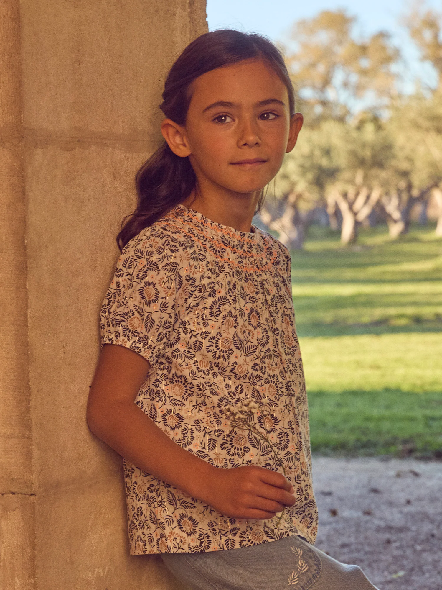 Blouse imprimée fleurie Fille - Image 3