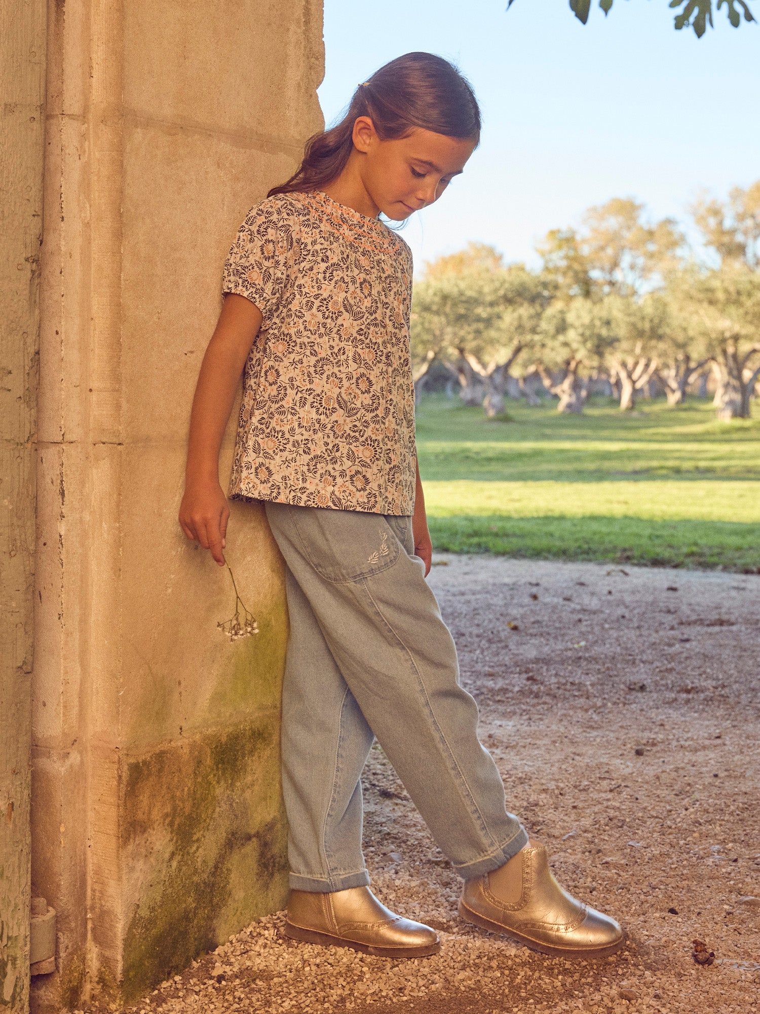 Blouse imprimée fleurie Fille - Image 4