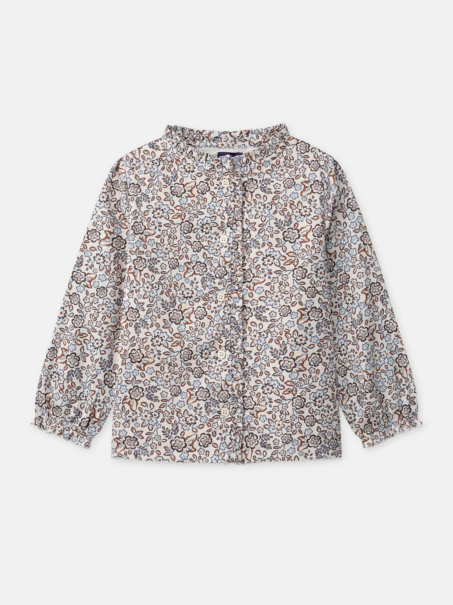 Chemisier imprimé fleuri Fille