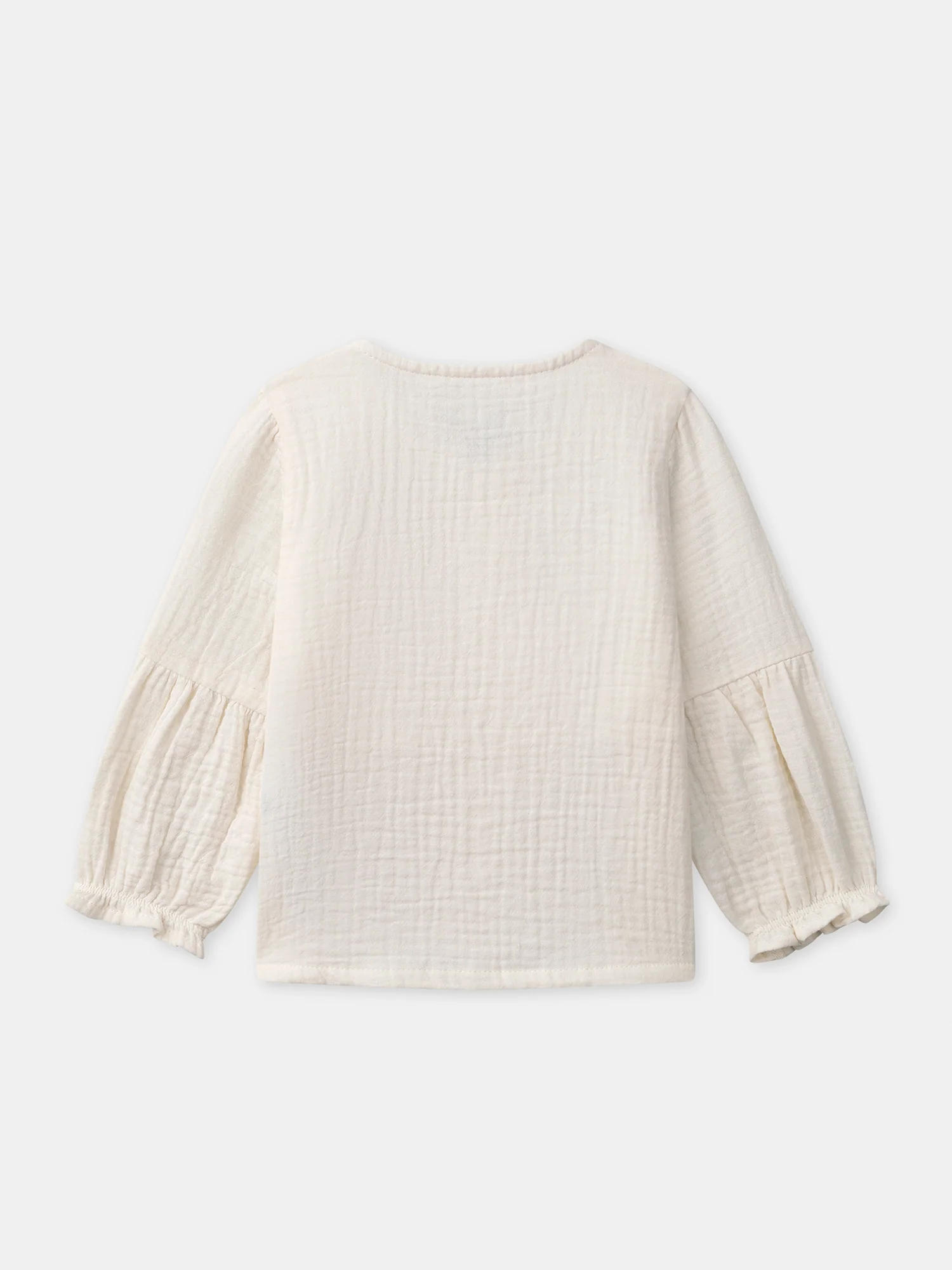 Chemise écrue à broderies fleurs Bébé Fille - Image 6